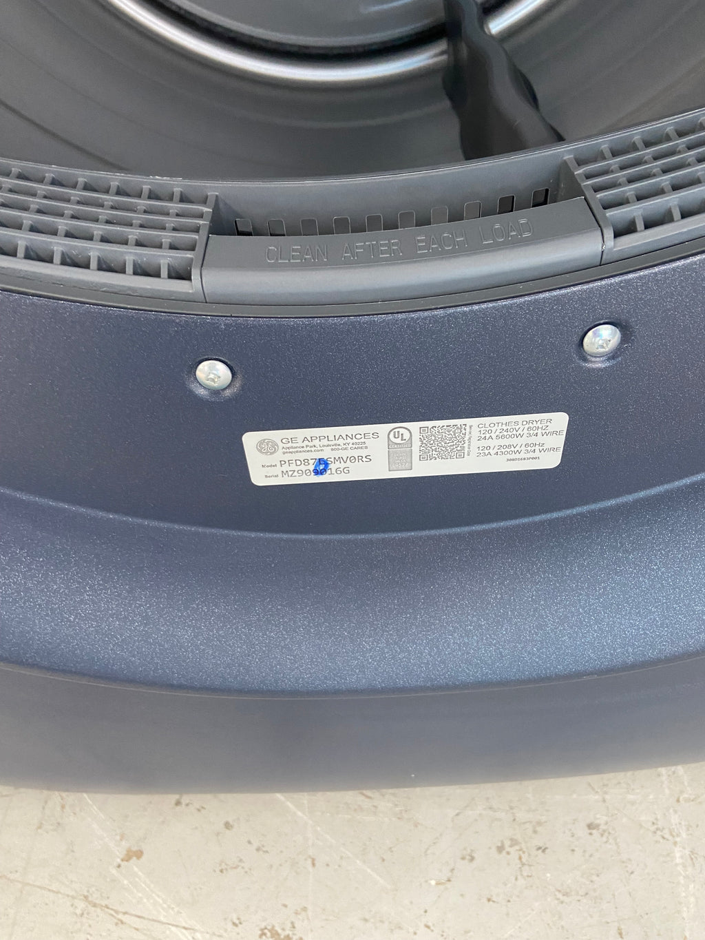 GE Profile PFW870SPV0RS Front Load Washer, 28 inch Width, 6.1 cu. ft. GE Profile PFD87ESMV0RS Electric Dryer, 7.8 cu. ft. Dryer Capacity, 12 Dry Cycles