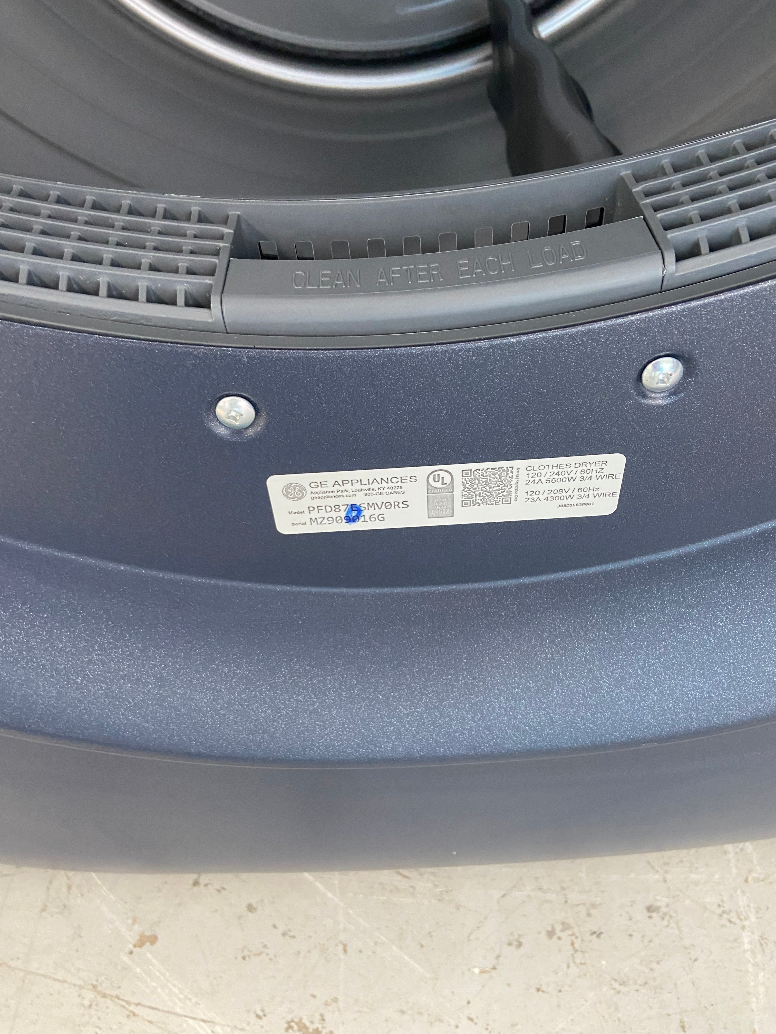 GE Profile PFW870SPV0RS Front Load Washer, 28 inch Width, 6.1 cu. ft. GE Profile PFD87ESMV0RS Electric Dryer, 7.8 cu. ft. Dryer Capacity, 12 Dry Cycles