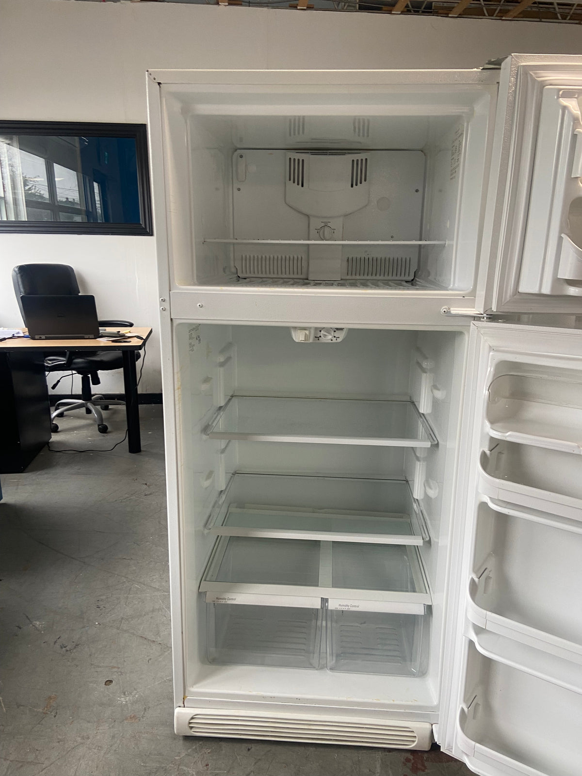 White 30” Frigidaire FRT18G4AW2 Fridge (refurbished)