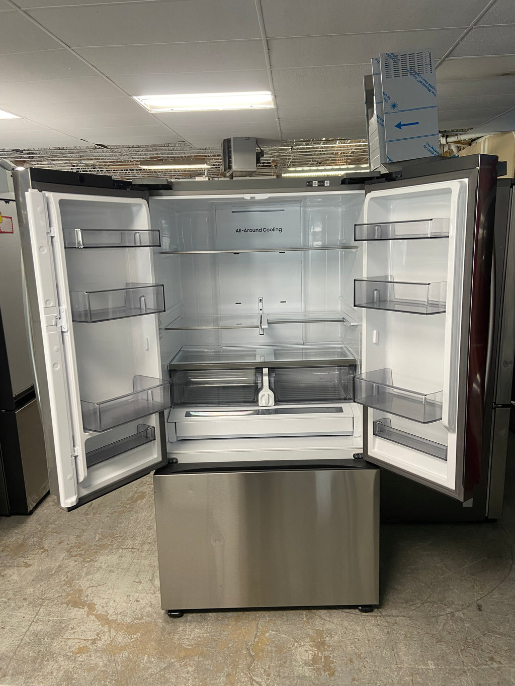 RF27CG5100SR 36 inch Stainless steel Samsung fridge counter depth with ice dispenser
