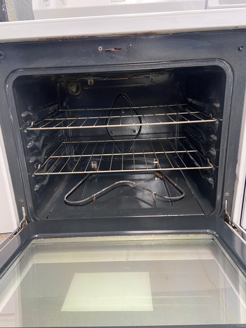 White 30” Frigidaire CFEF3055TWD Glass Top Stove