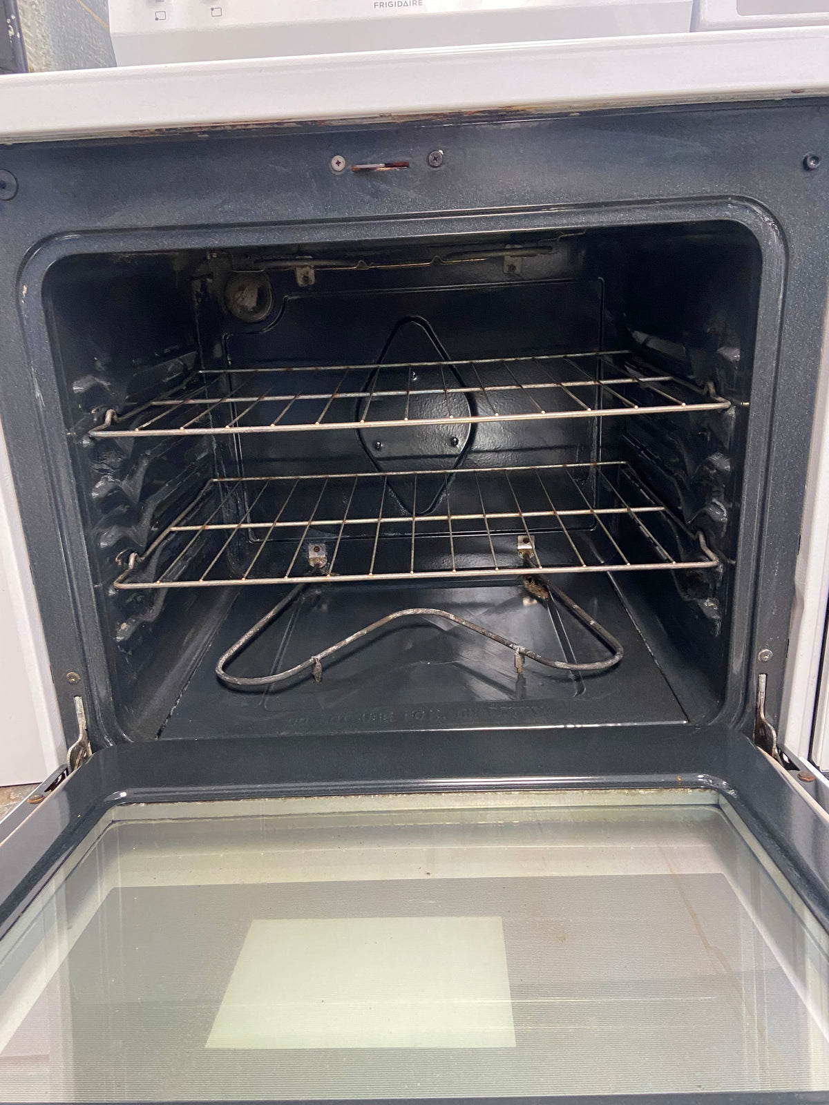 White 30” Frigidaire CFEF3055TWD Glass Top Stove
