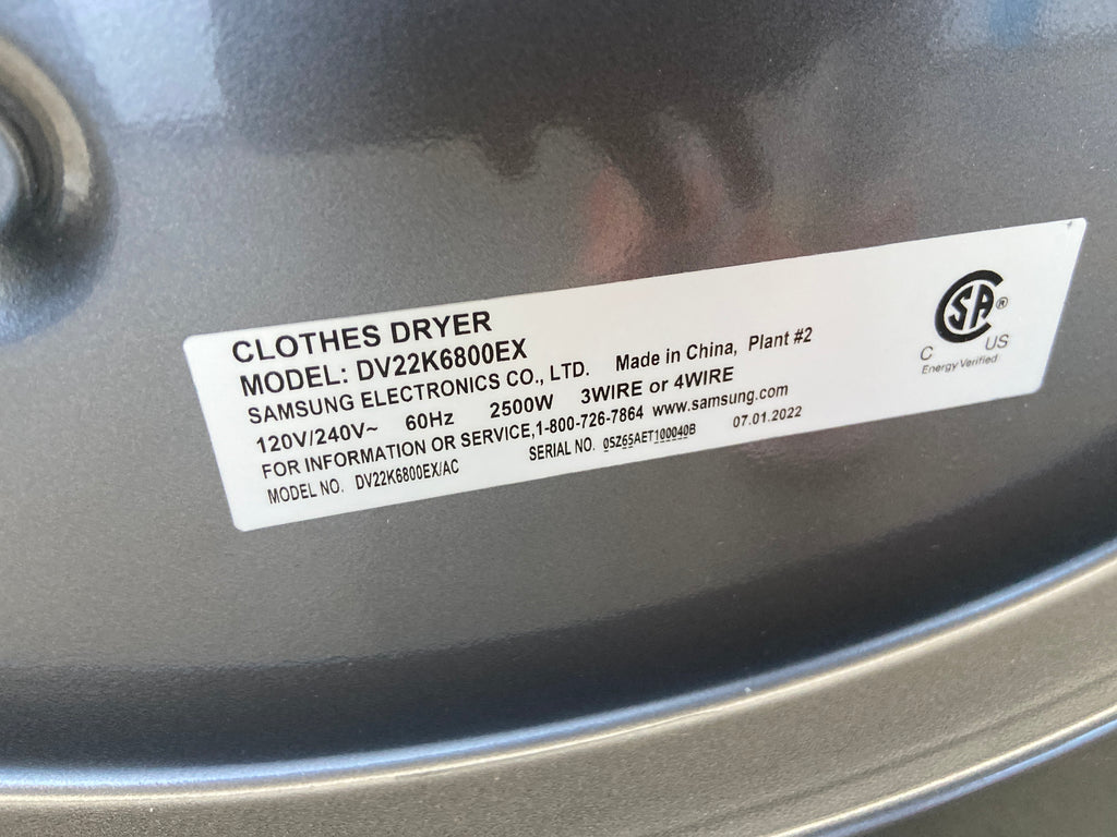 Samsung dryer, Grey in colour, “Refurbished”, 6 Months Warranty