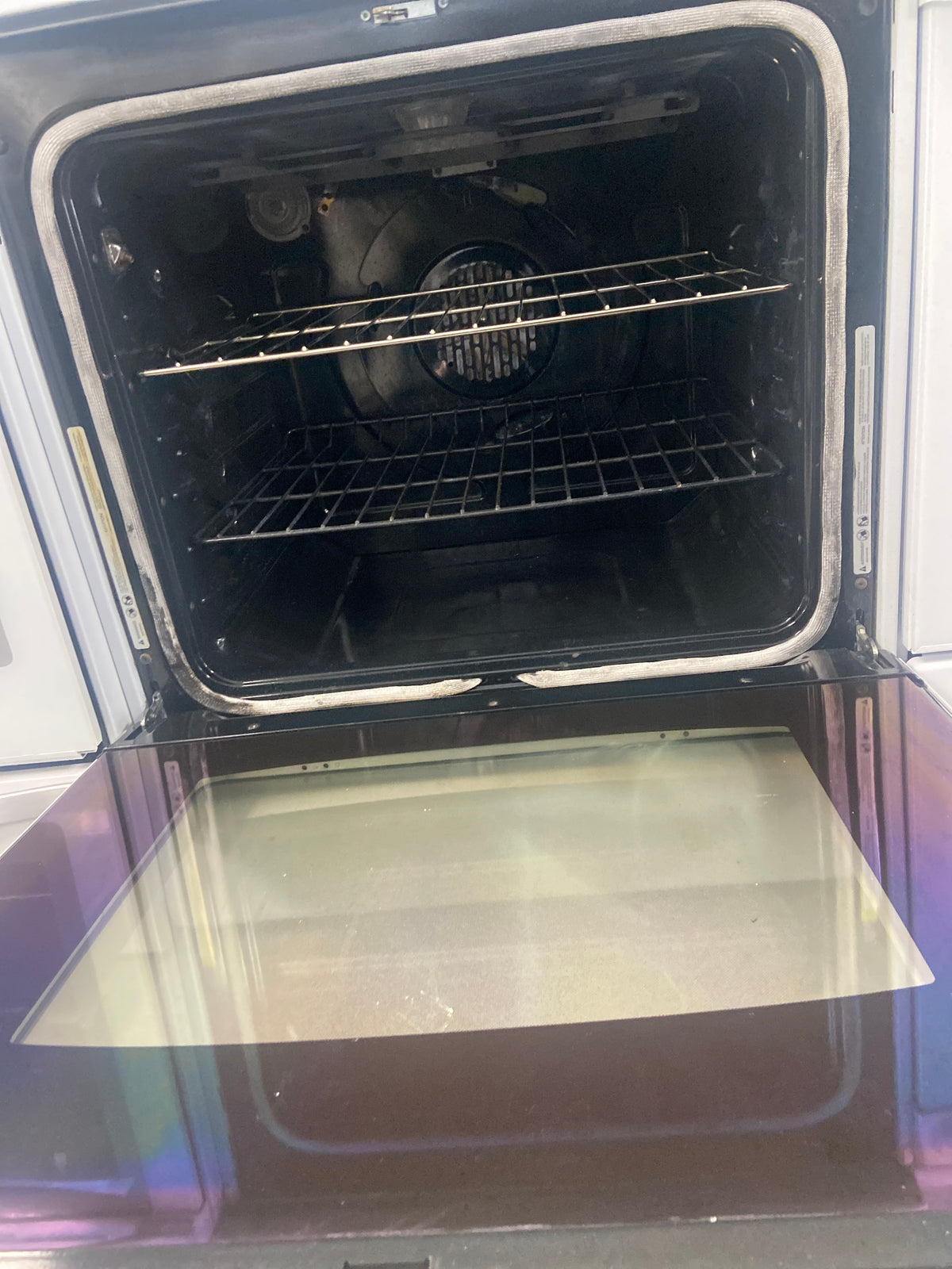 GE profile glass top stove, PCB969DR1WW, “Refurbished”, 3 Months warranty
