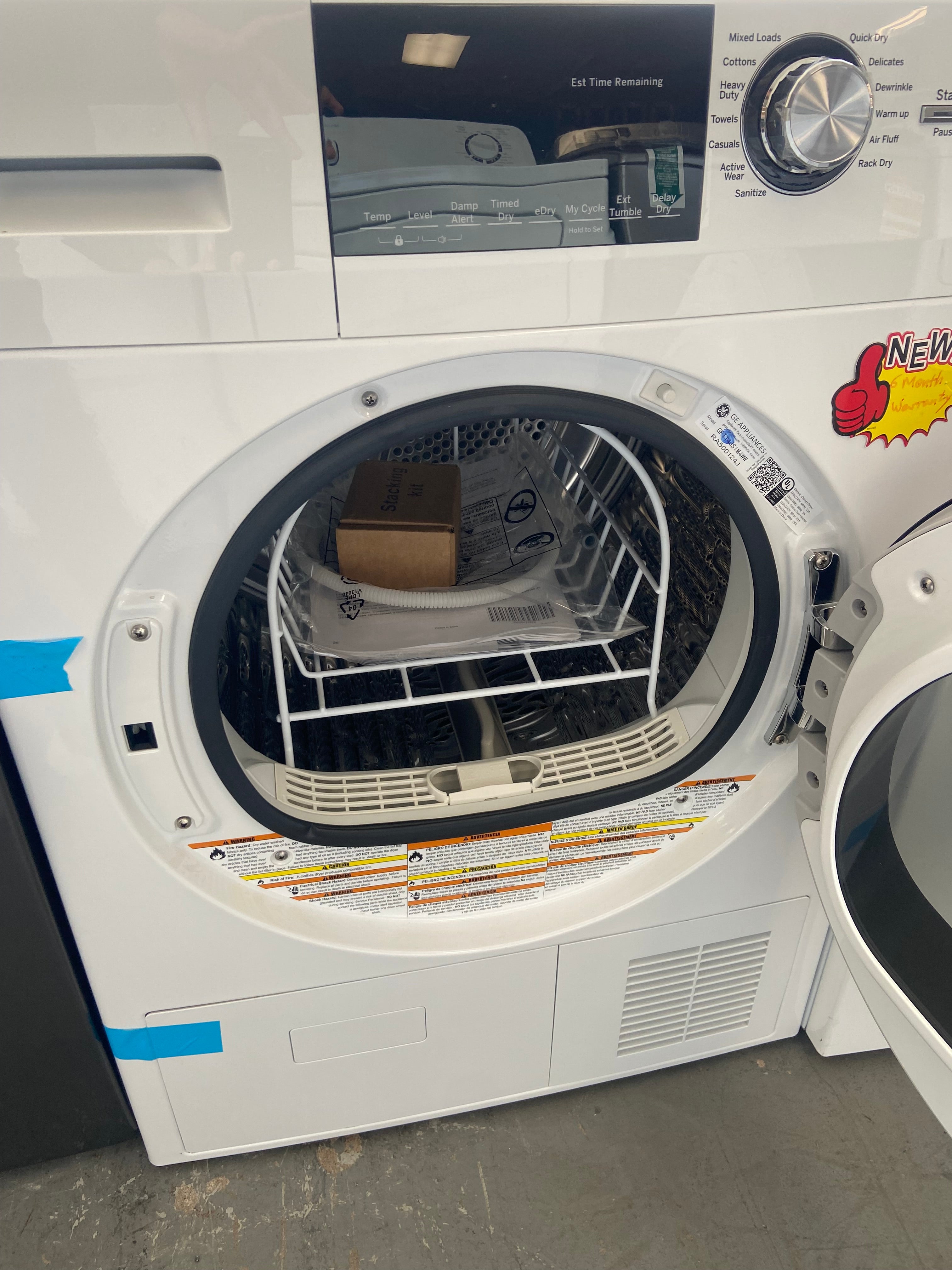 GE 24” Washer and dryer Stackable.