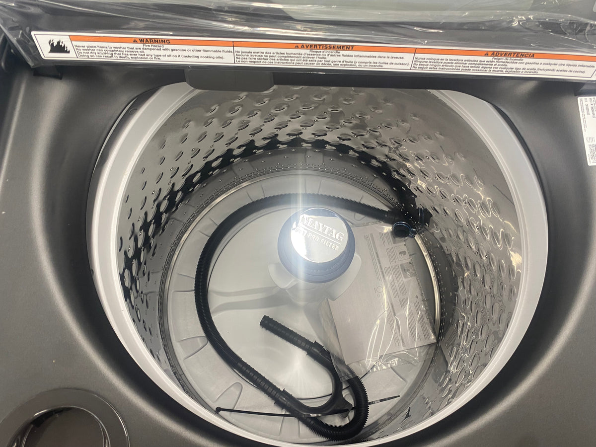 27” Maytag Top Load Washer, Black "Brand New-Open Box"
