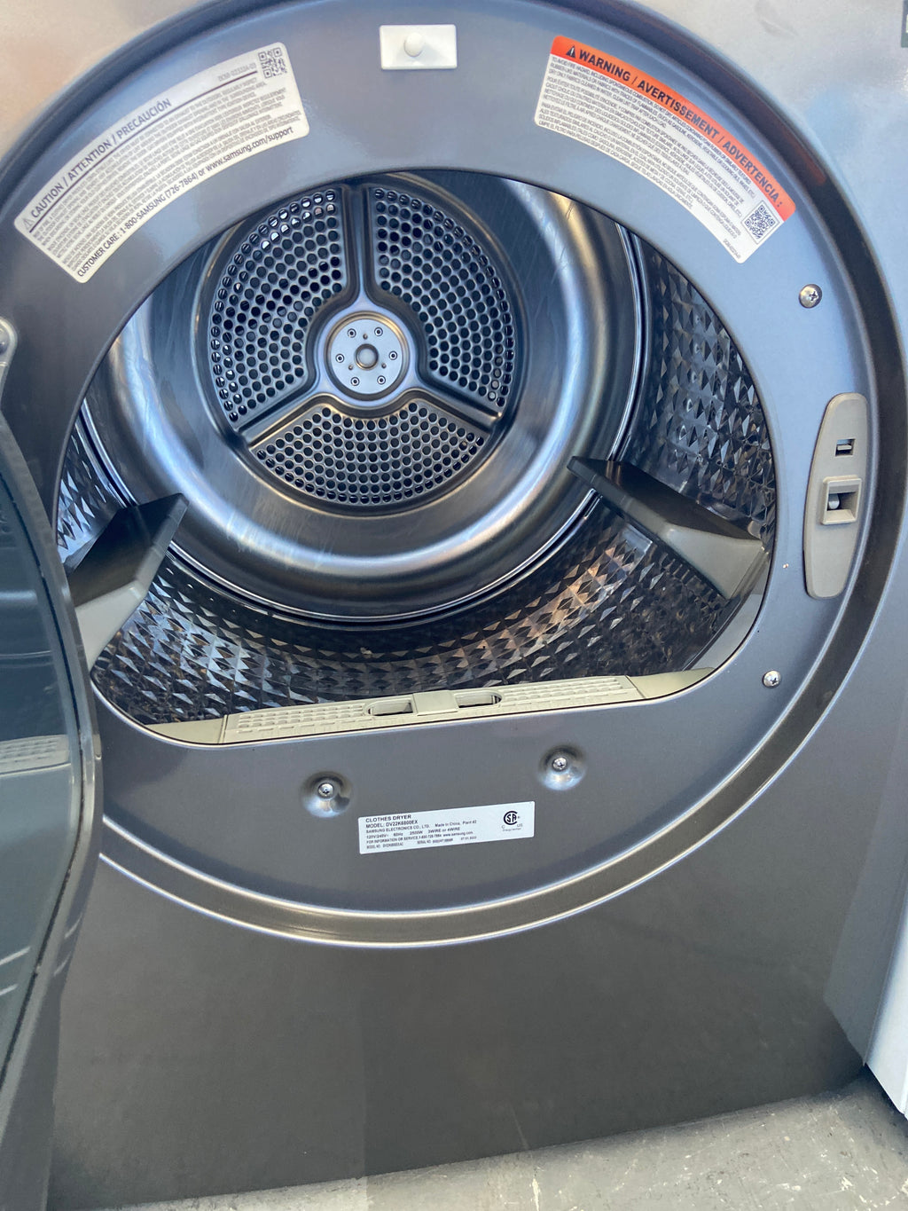 Samsung dryer, Grey in colour, “Refurbished”, 6 Months Warranty