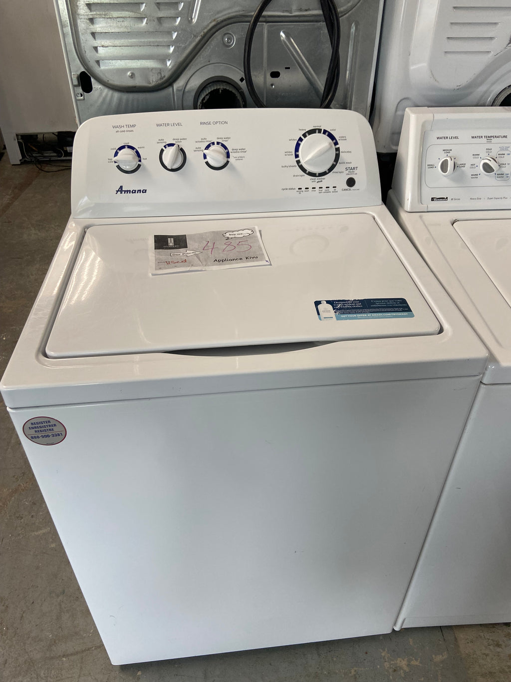 White Amana NTW4519JW2 Top Load Washer (Refurbished)