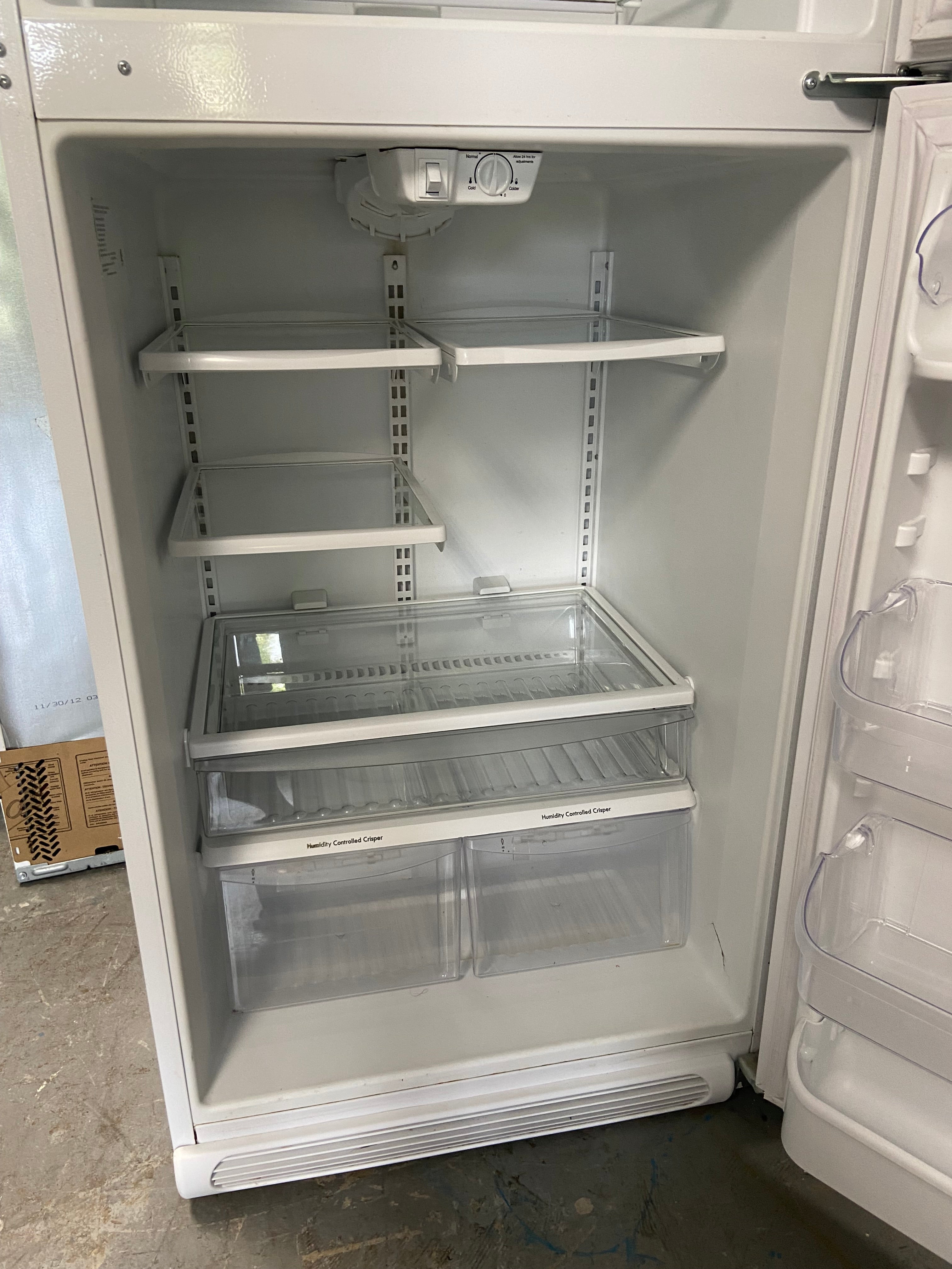 White 30” Kenmore 970R421221 Fridge (Used)