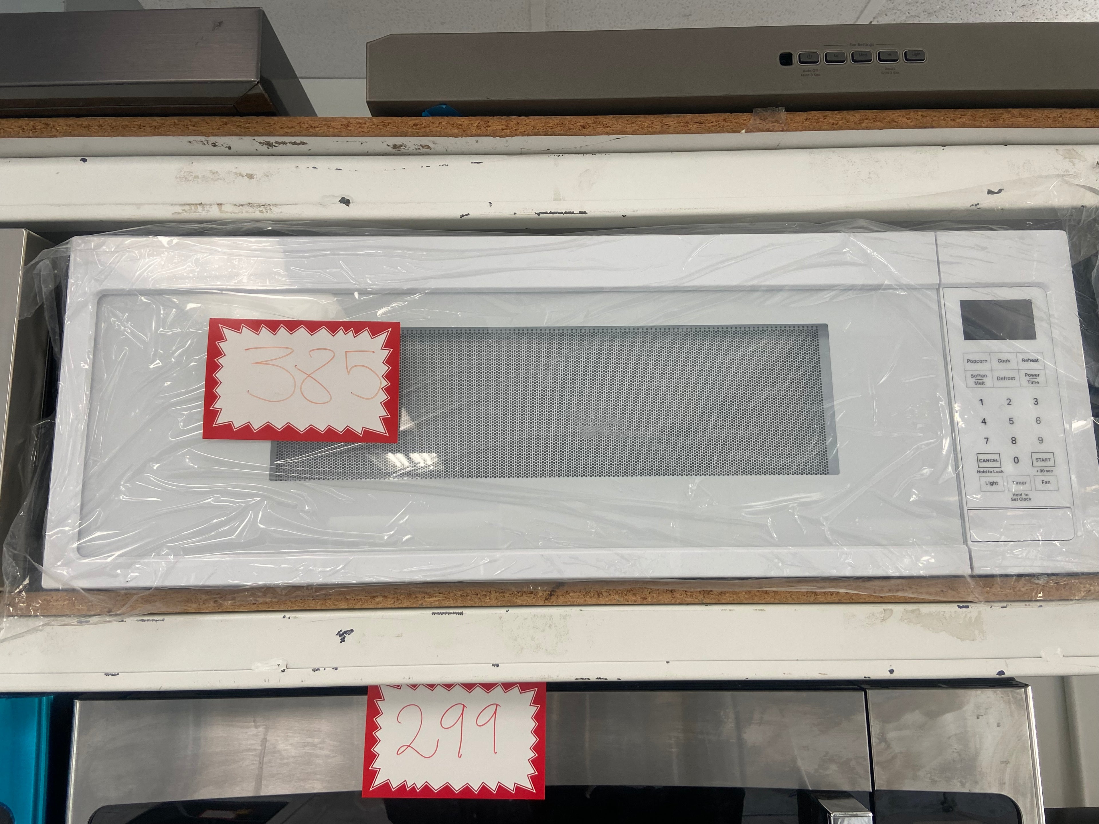 whirlpool White Over The Range Microwave "Brand New"