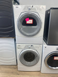 White 27" Whirlpool stackable 3.4 cuft washer and 4.6cuft dryer "refurbished"