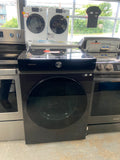 Black Stainless Steel Samsung 7.6 Cu. Ft. Electric Dryer with Steam  - Stackable - DVE53BB8700VAC Dryer (refurbished)