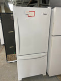 White 30” Whirlpool WRB329DFBW01 Fridge (Refurbished)
