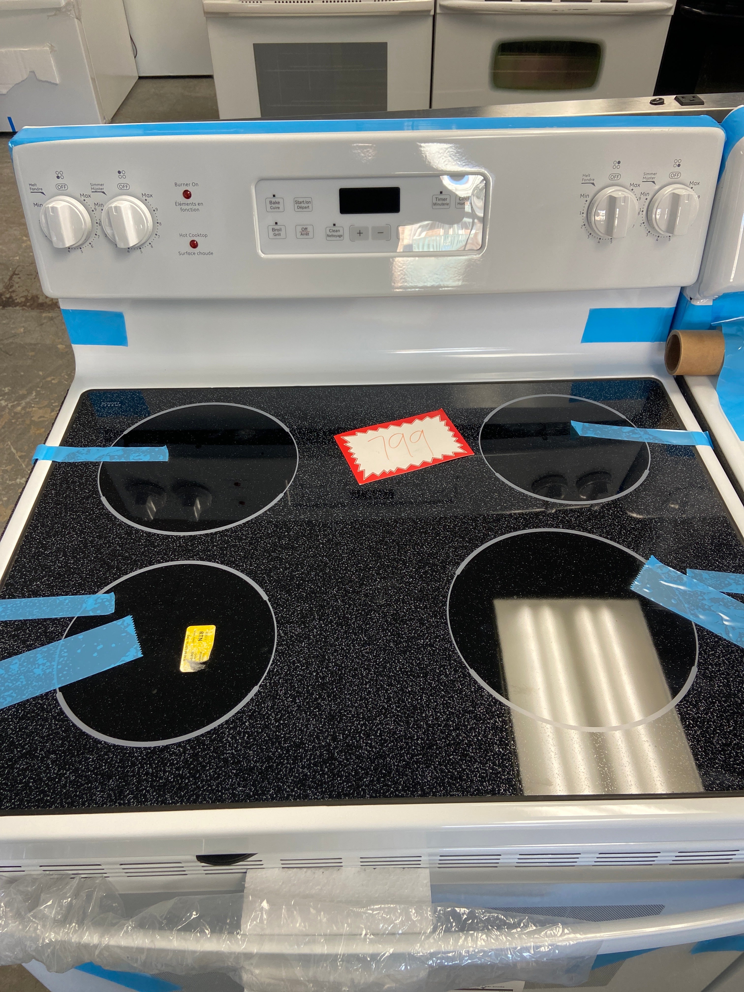 GE 30" Built-In Electric Cooktop White - JCB630DK9WW