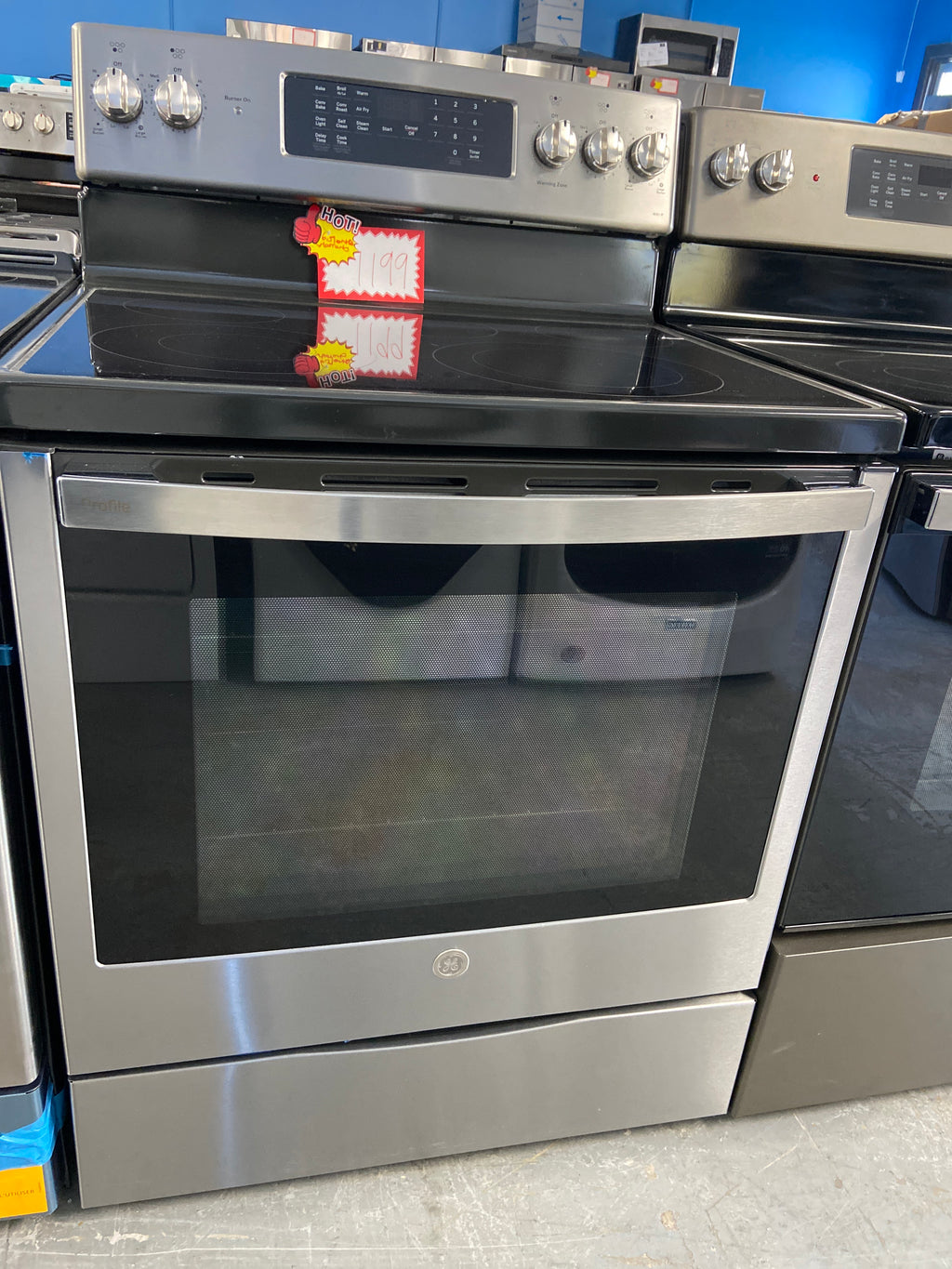 GE 30" Built-In Touch Control Electric Cooktop Stainless Steel - PCB900YV1FS