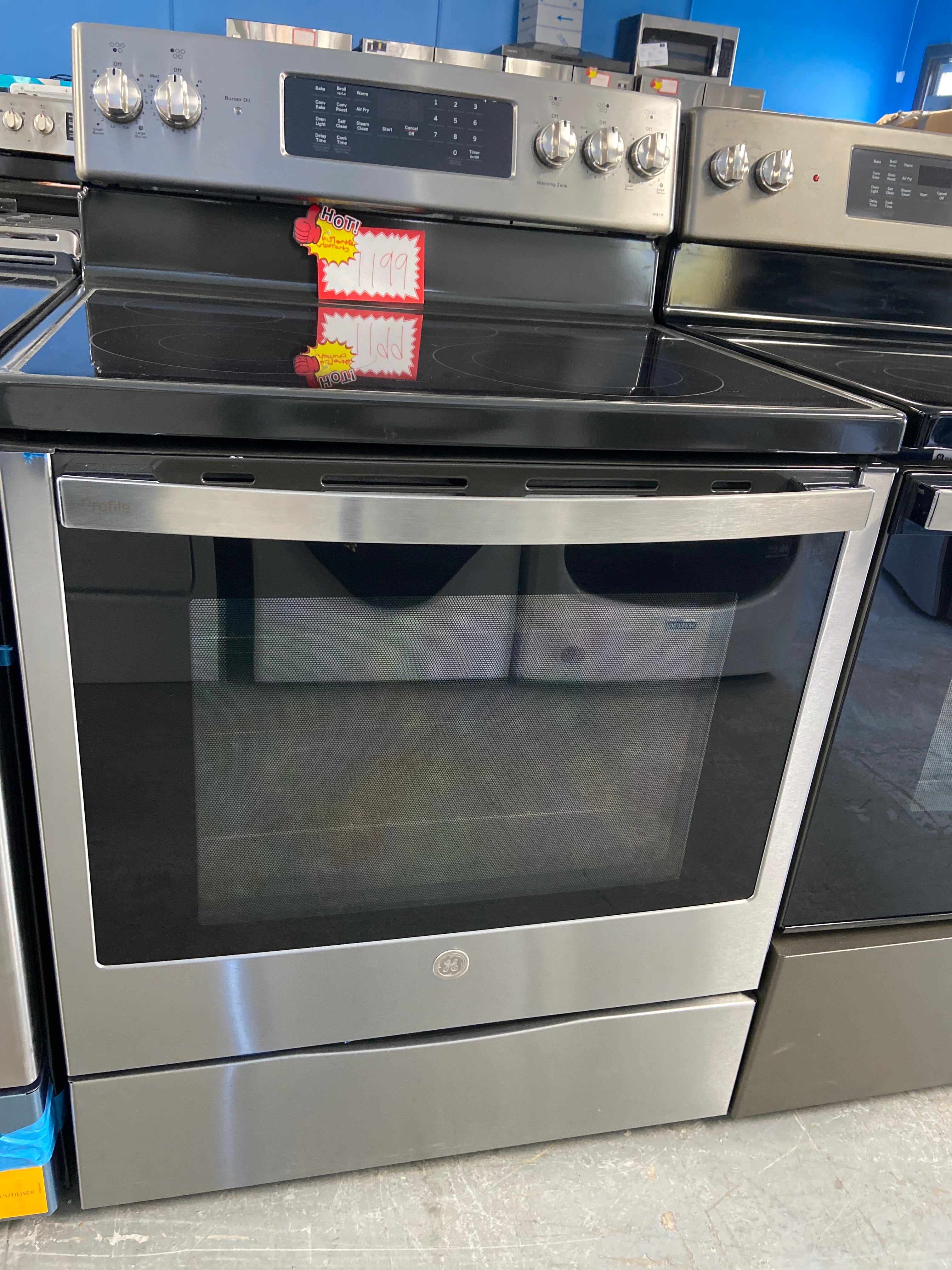 GE 30" Built-In Touch Control Electric Cooktop Stainless Steel - PCB900YV1FS