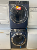 Profile 28-inch. W 6.1 cu ft IEC Front Load Washer and W 7.8 cu. ft. Smart Electric Dryer in Sapphire Blue "Scratch&Dent"
