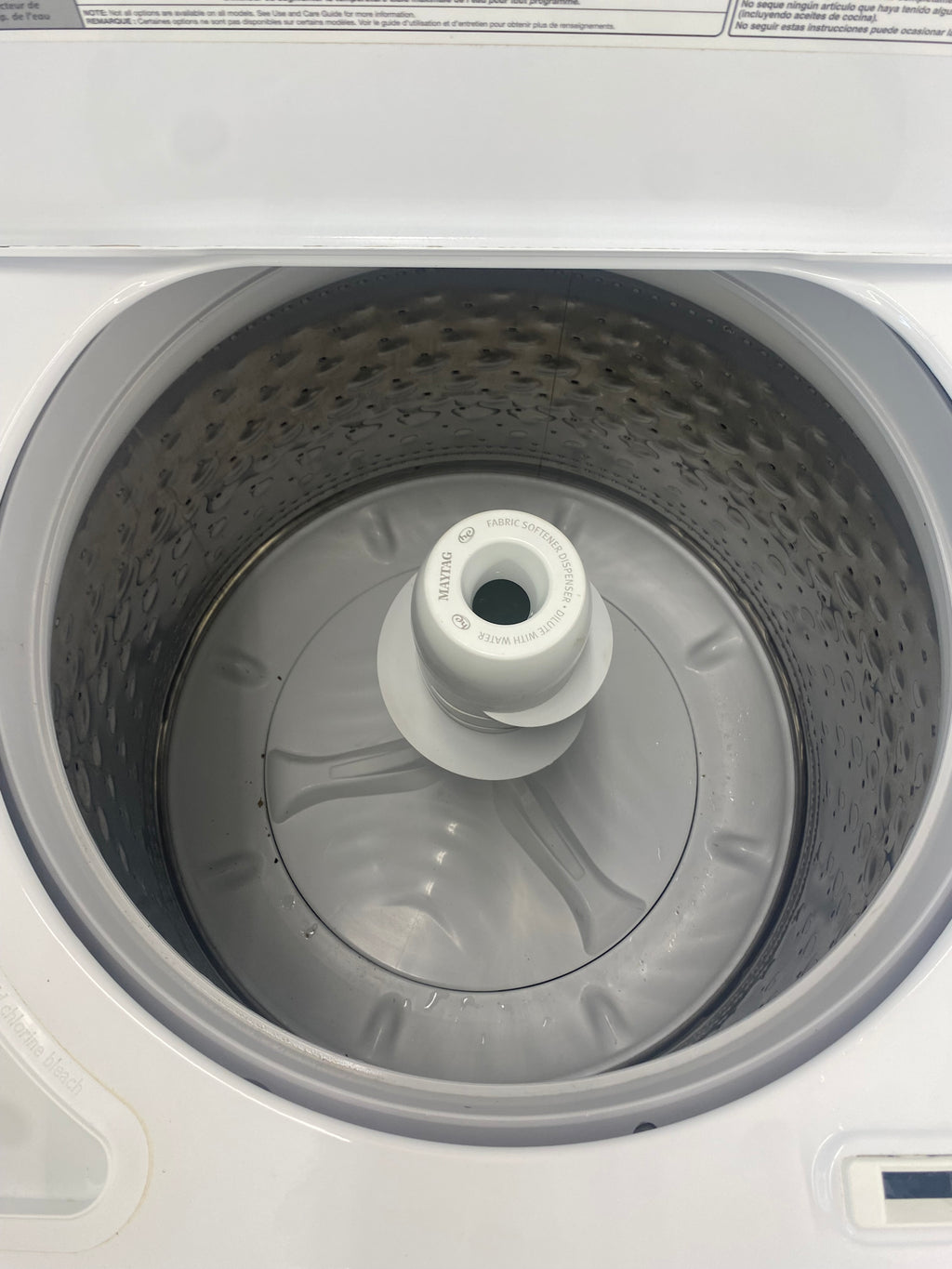 27” Maytag top load washing machine, White, "Refurbished"
