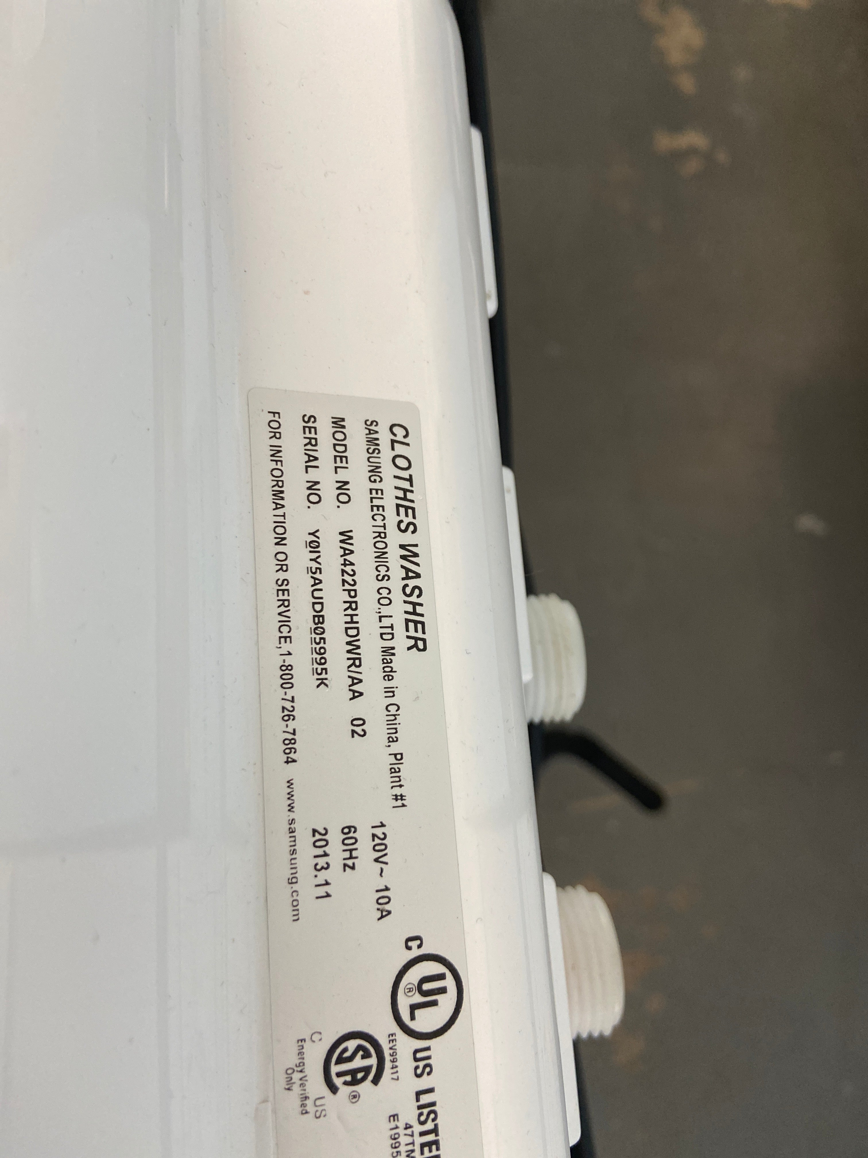 27 inch Large Capacity Samsung Washer WA422PRHDWR and Dryer D45H7000EW side by side set "refurbished"