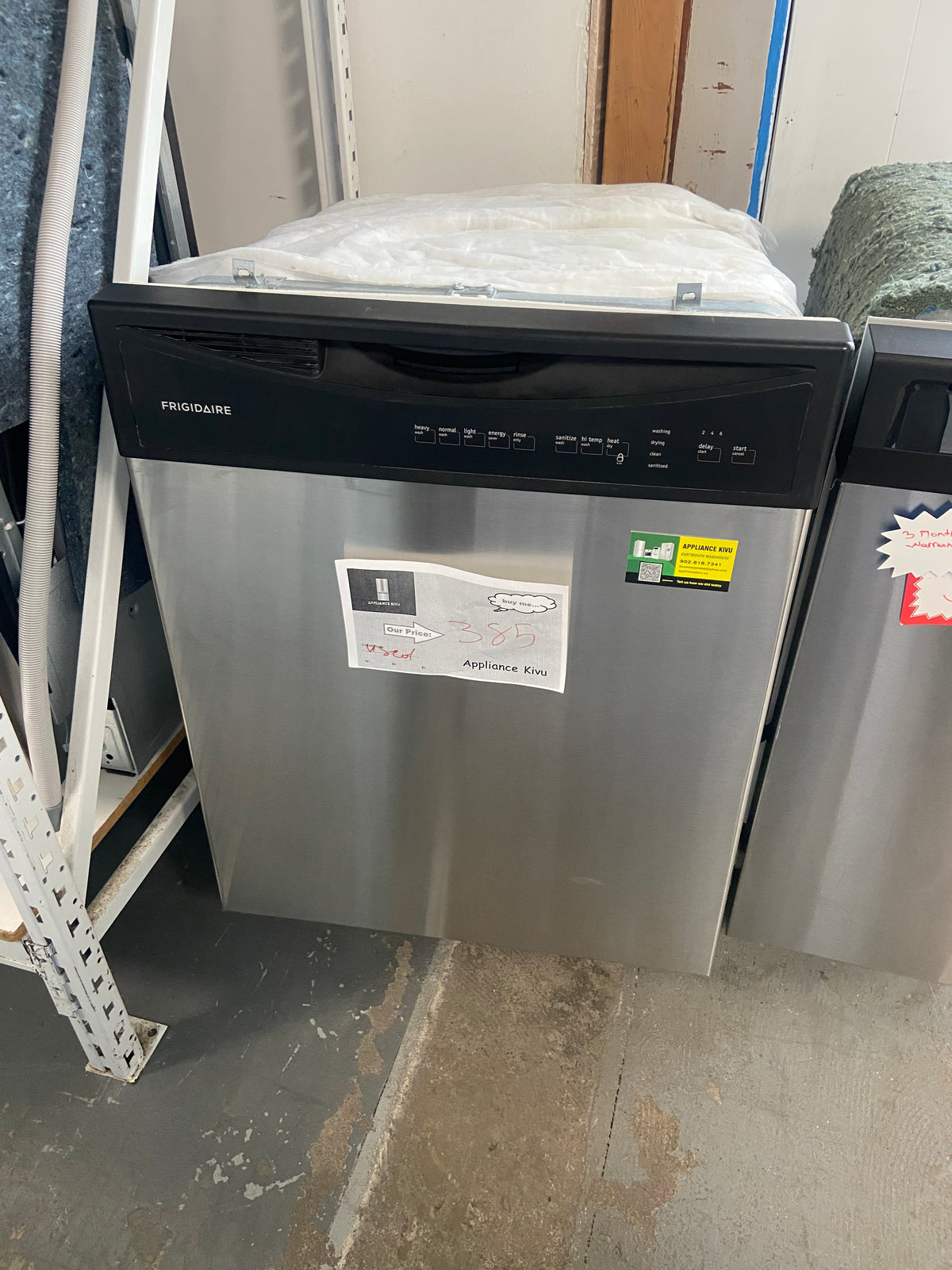 Stainless 24” Frigidaire FFBD2411NS6B Dishwasher (refurbished)