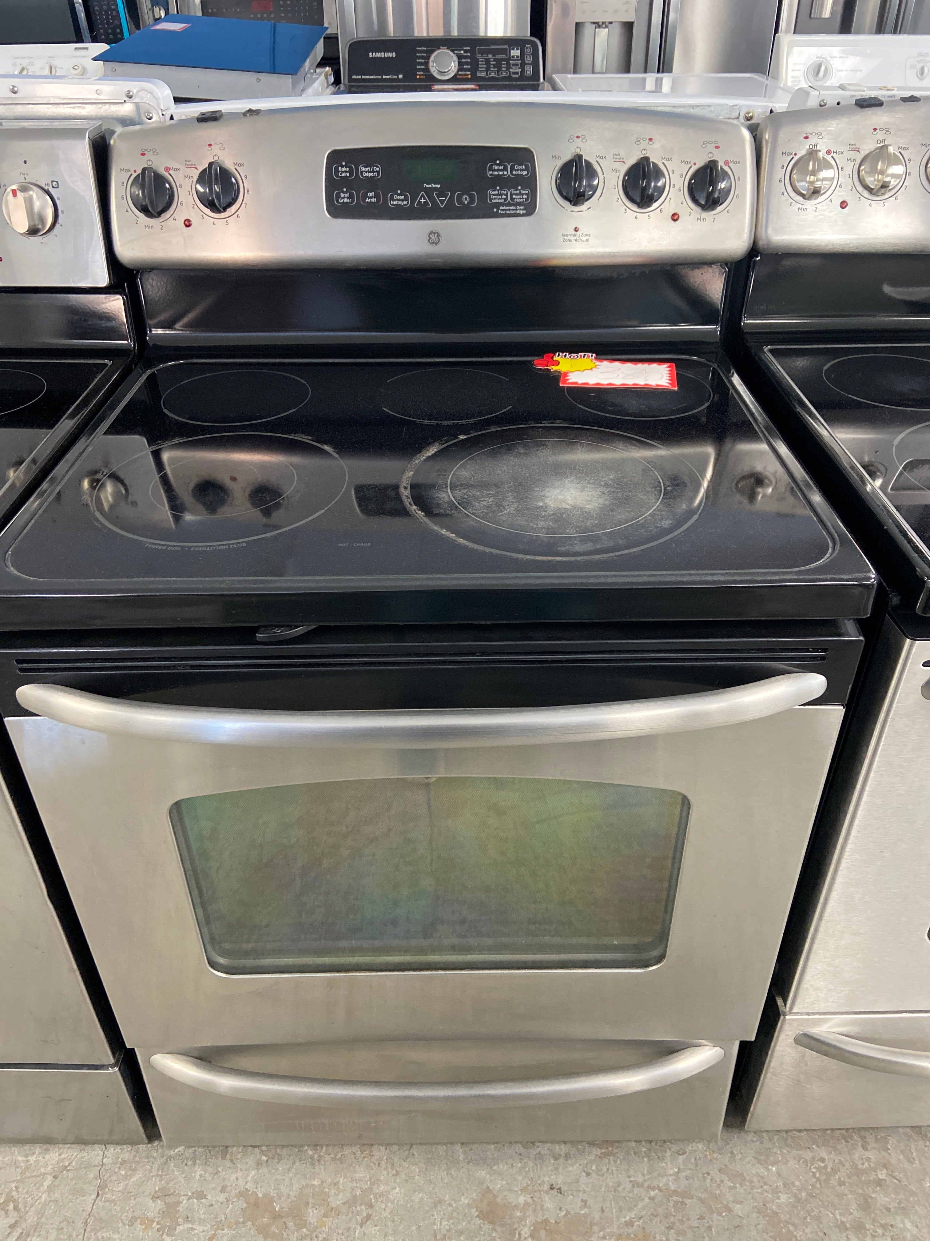 GE 30" Electric Freestanding Range with Storage Drawer Stainless Steel - JCBP80SDM2SS