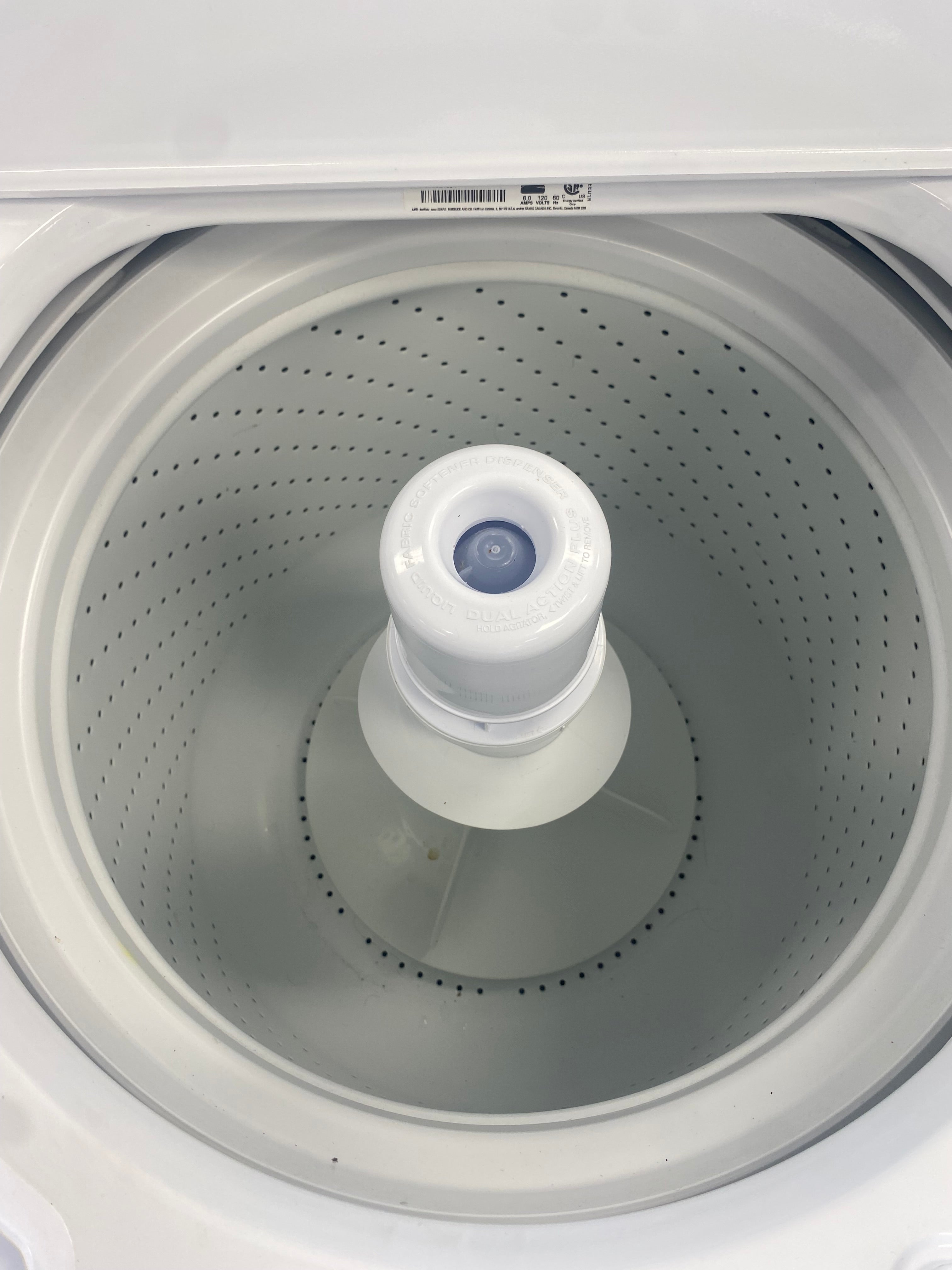 Kenmore top load washer, white, "Refurbished"