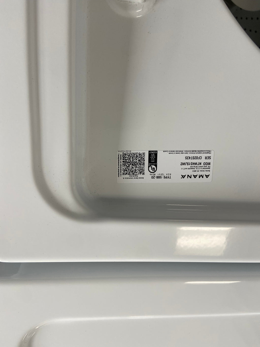 Amana NTW4519JW2 Top Load Washer, 28 inch Width, 4.3 cu. ft. Washer Capacity, 770 RPM Washer Spin Speed, 14 Wash Cycles, 5 Temperature Settings, Water Heater, White colour