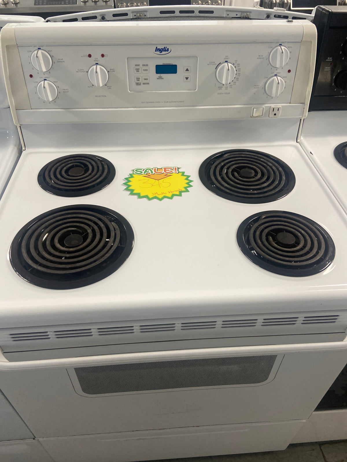 Inglis Coil top stove, IHP33800,  “Refurbished “, 3 Months warranty