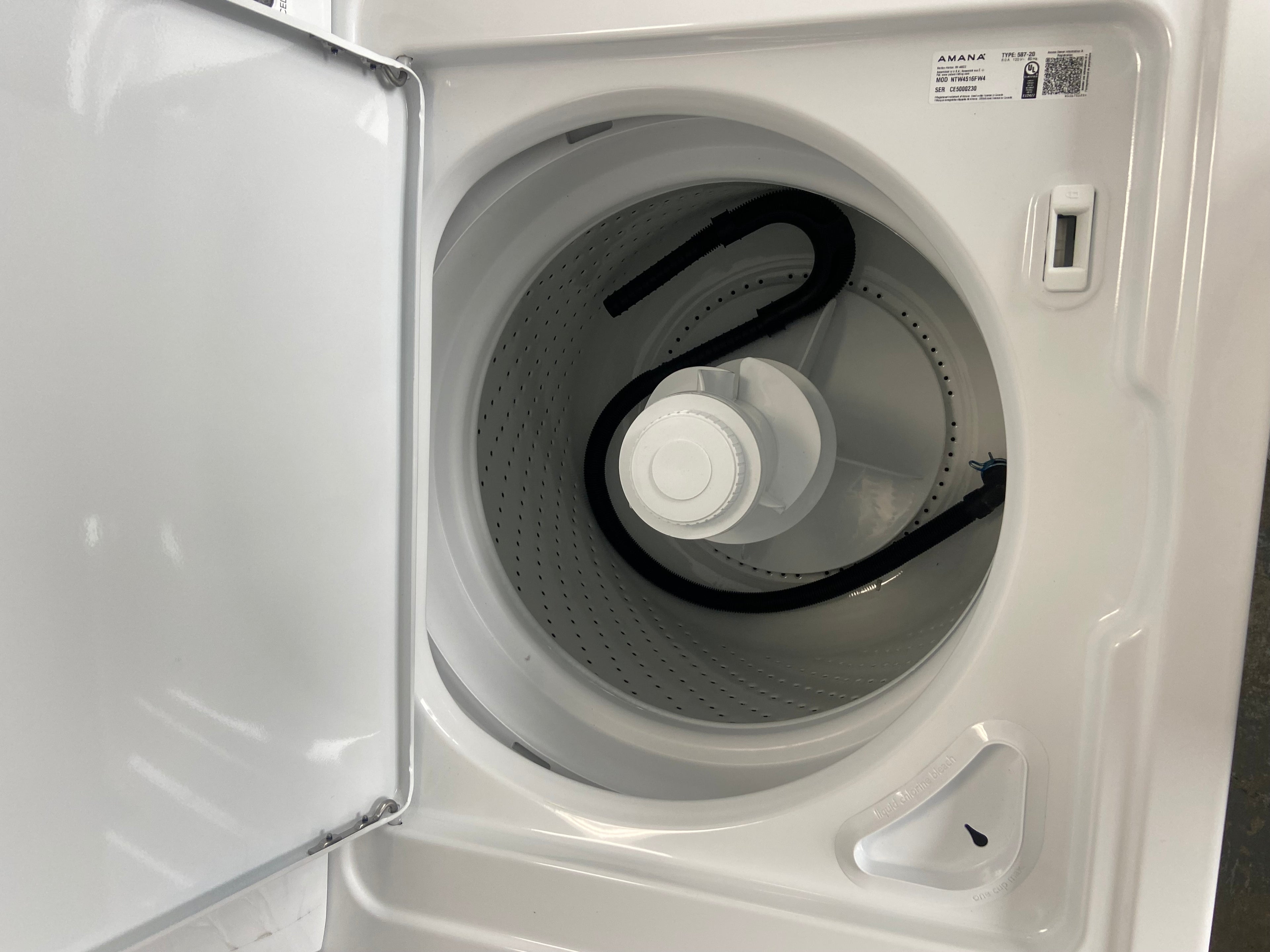 Amana NTW4516FW4 Top Load Washer, 700 RPM Washer Spin Speed, 8 Wash Cycles, 5 Temperature Settings, White colour