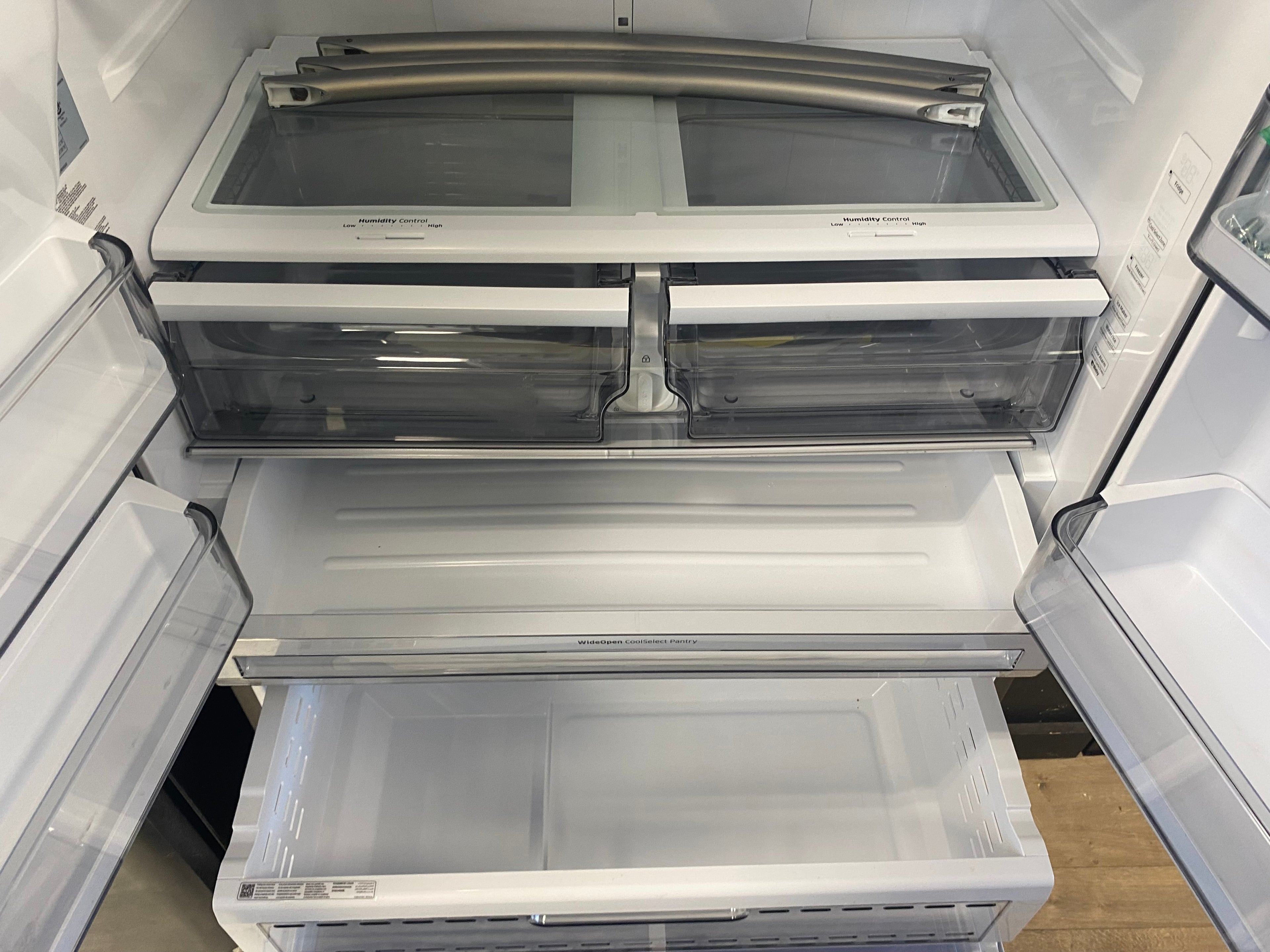 36 inch Samsung stainless steel French door fridge counter depth RF23R6201SR ( no ice maker)