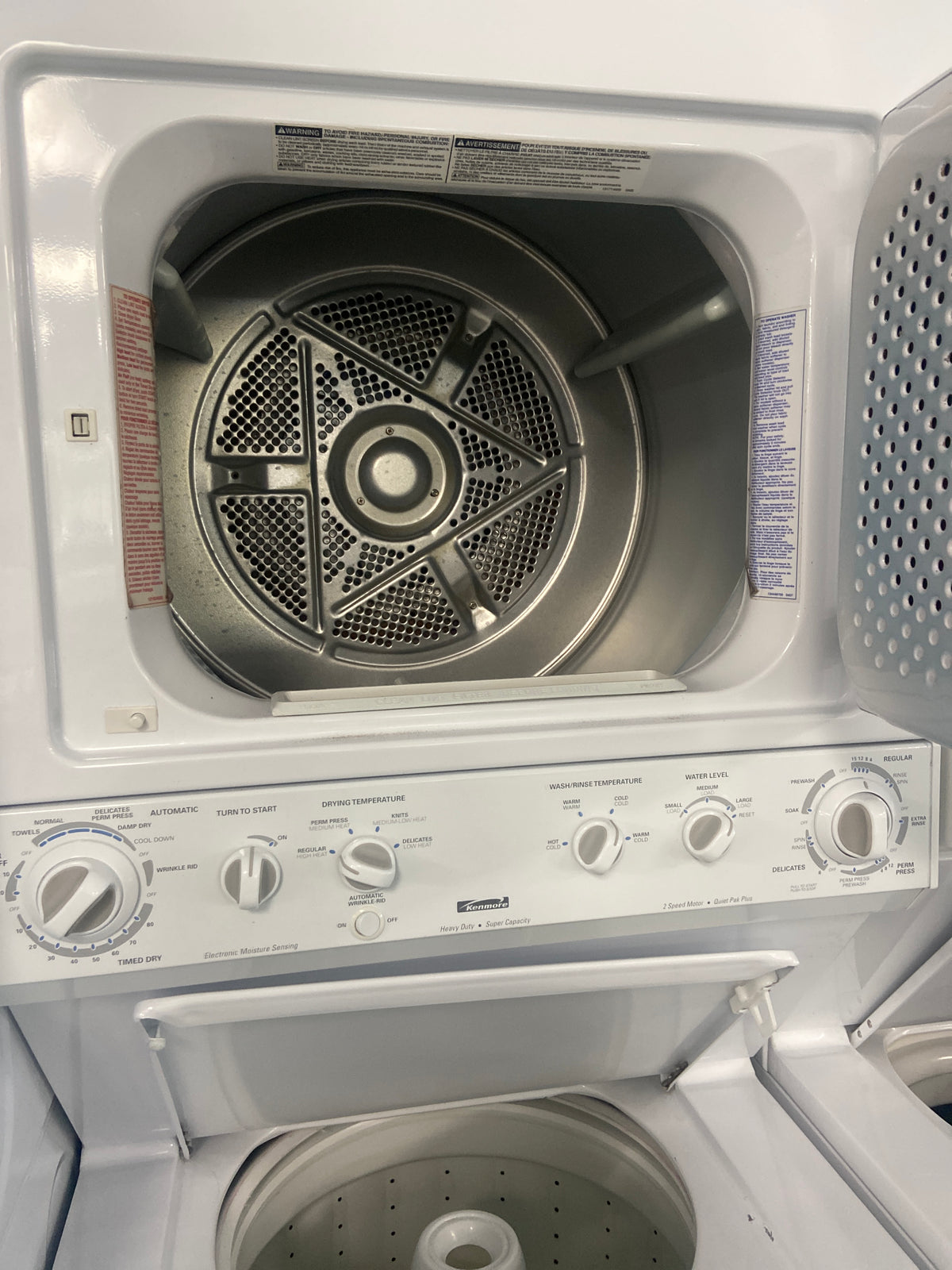 Kenmore laundry centre, “Refurbished”, 3 Months Warranty, heavy duty, moisture sensor dry