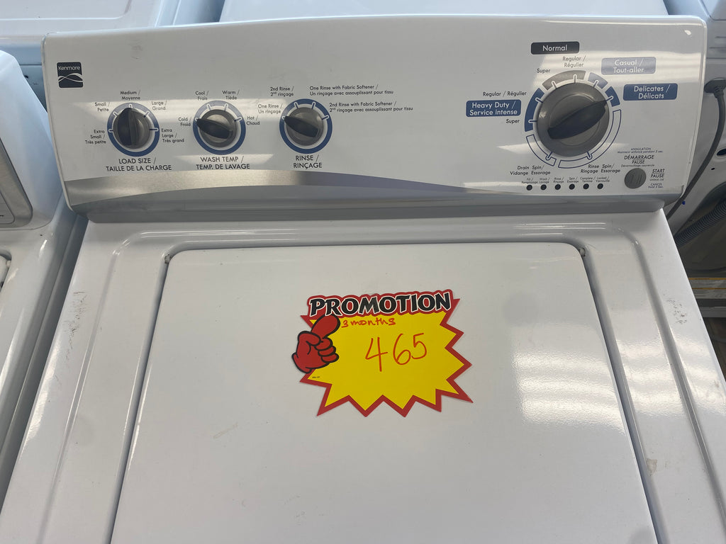 Kenmore top load washer, white, "Refurbished"