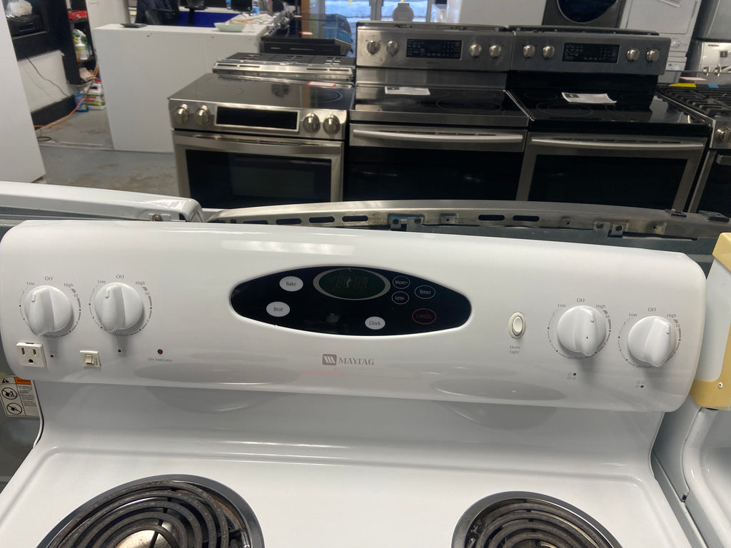 Maytag 30" Electric Freestanding Coil Top Range White - MER4351ACW