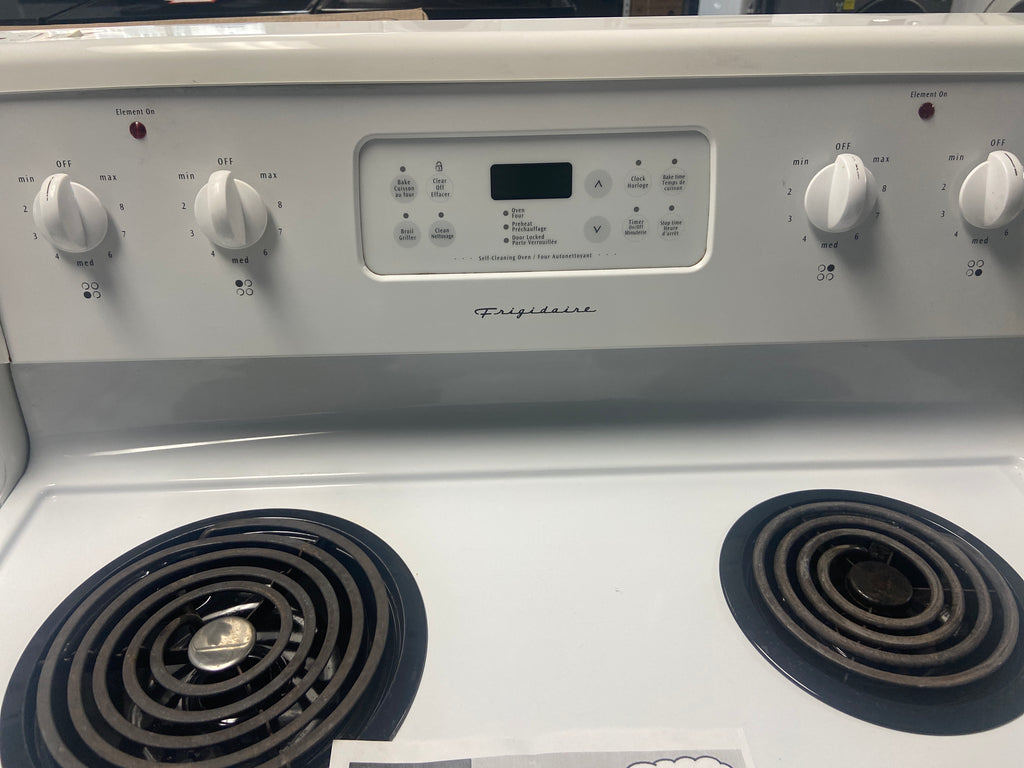 Frigidaire coil top stove, CFEF357CS1,  “Refurbished”, 3 Months Warranty