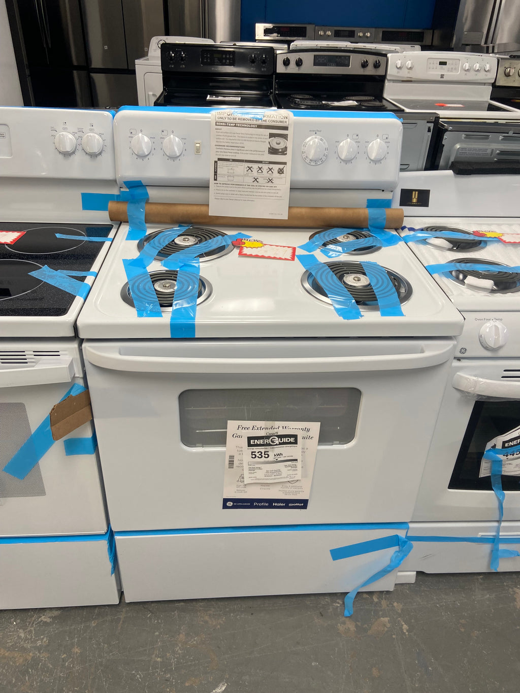 Moffat 30" Electric Freestanding Coil Top Range White - MCBS525DN2WW