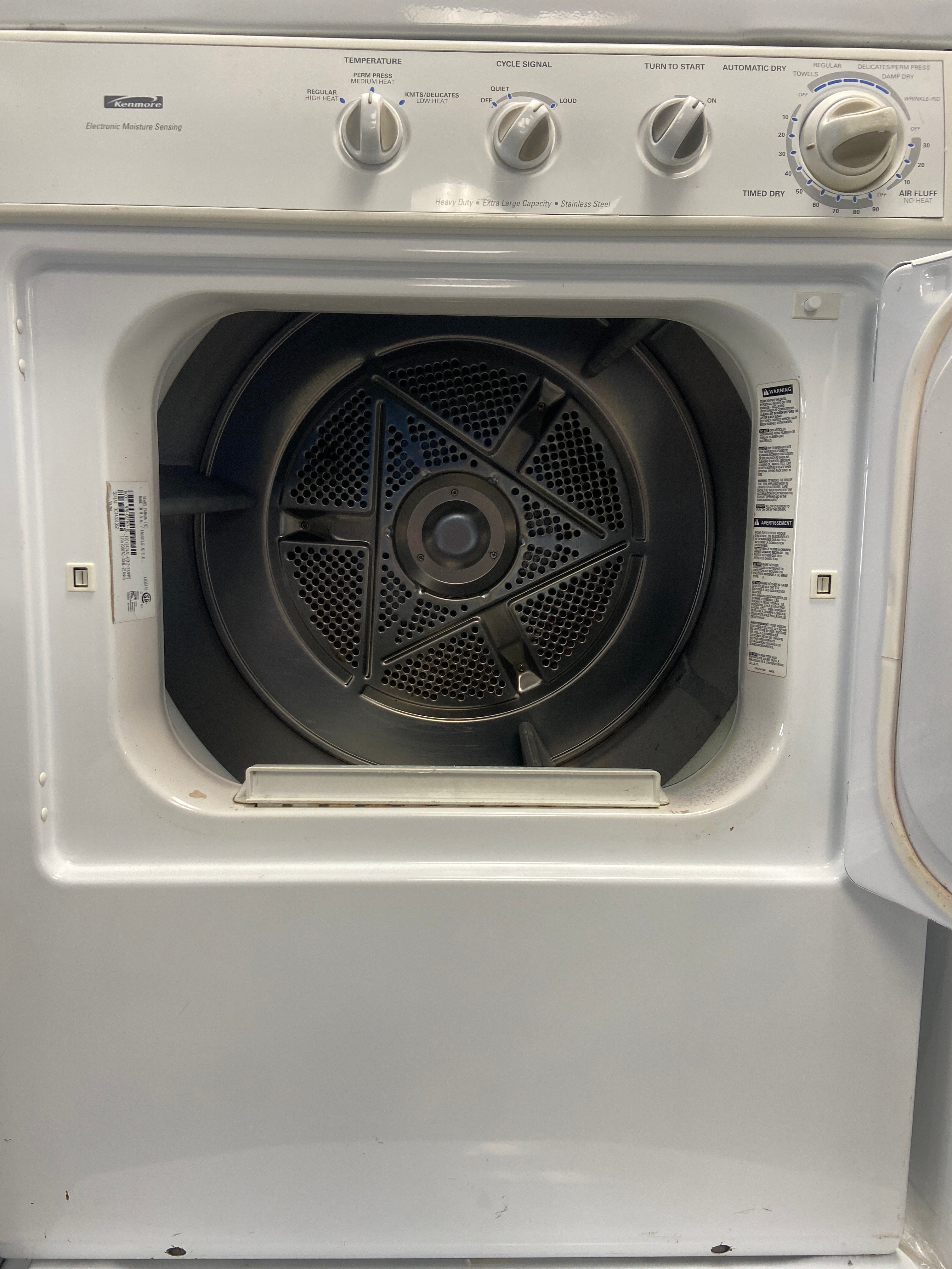 Kenmore Electric Dryer - White (970-C82162-10)