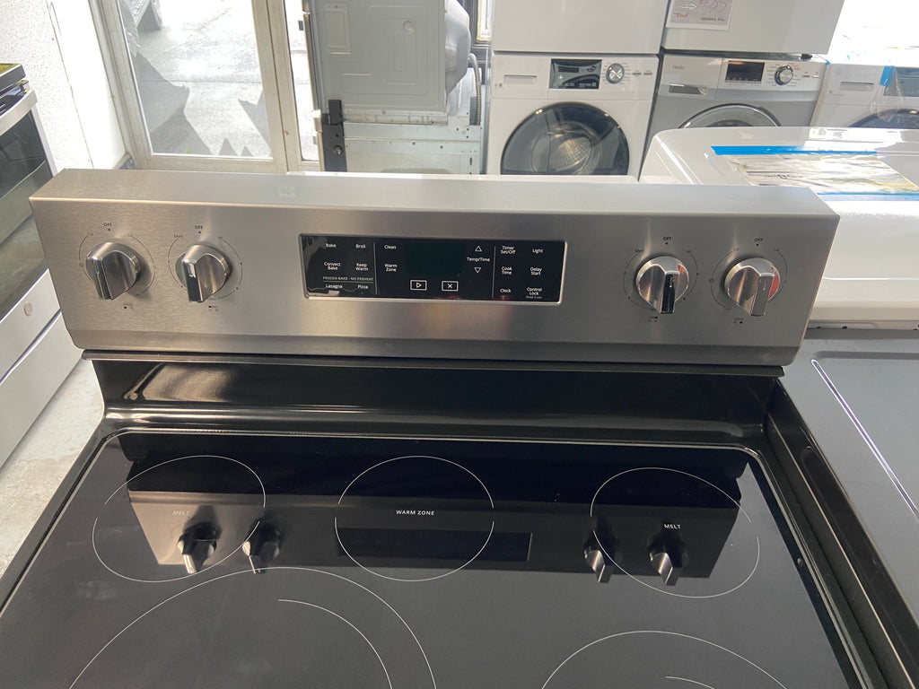Stainless 30” Whirlpool YWFE550S0HZ1 Glass Top Stove (Refurbished)