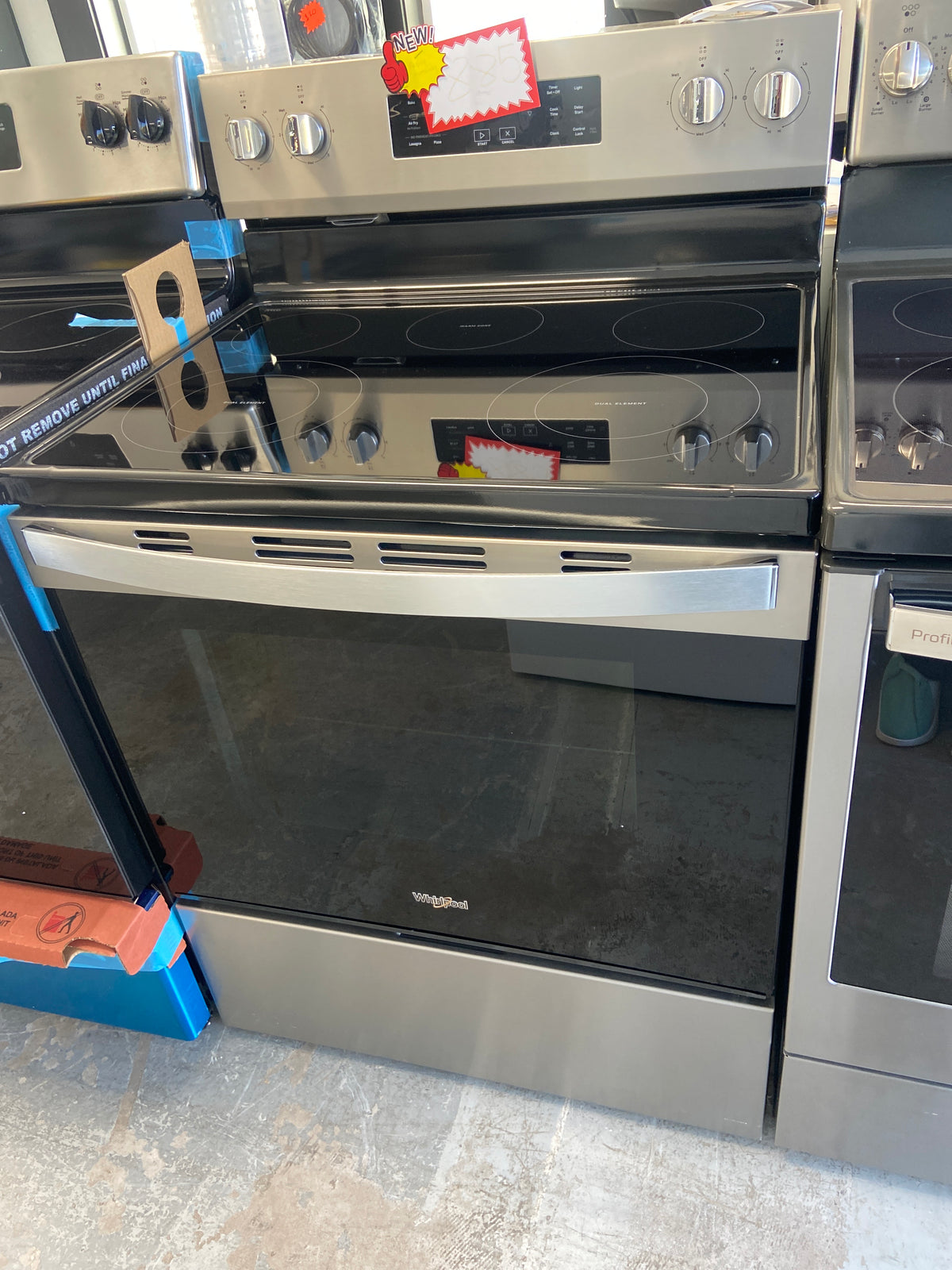 Whirlpool stainless stove, YWFE5450SZ0,  “Brand New”, 1 Year factory warranty