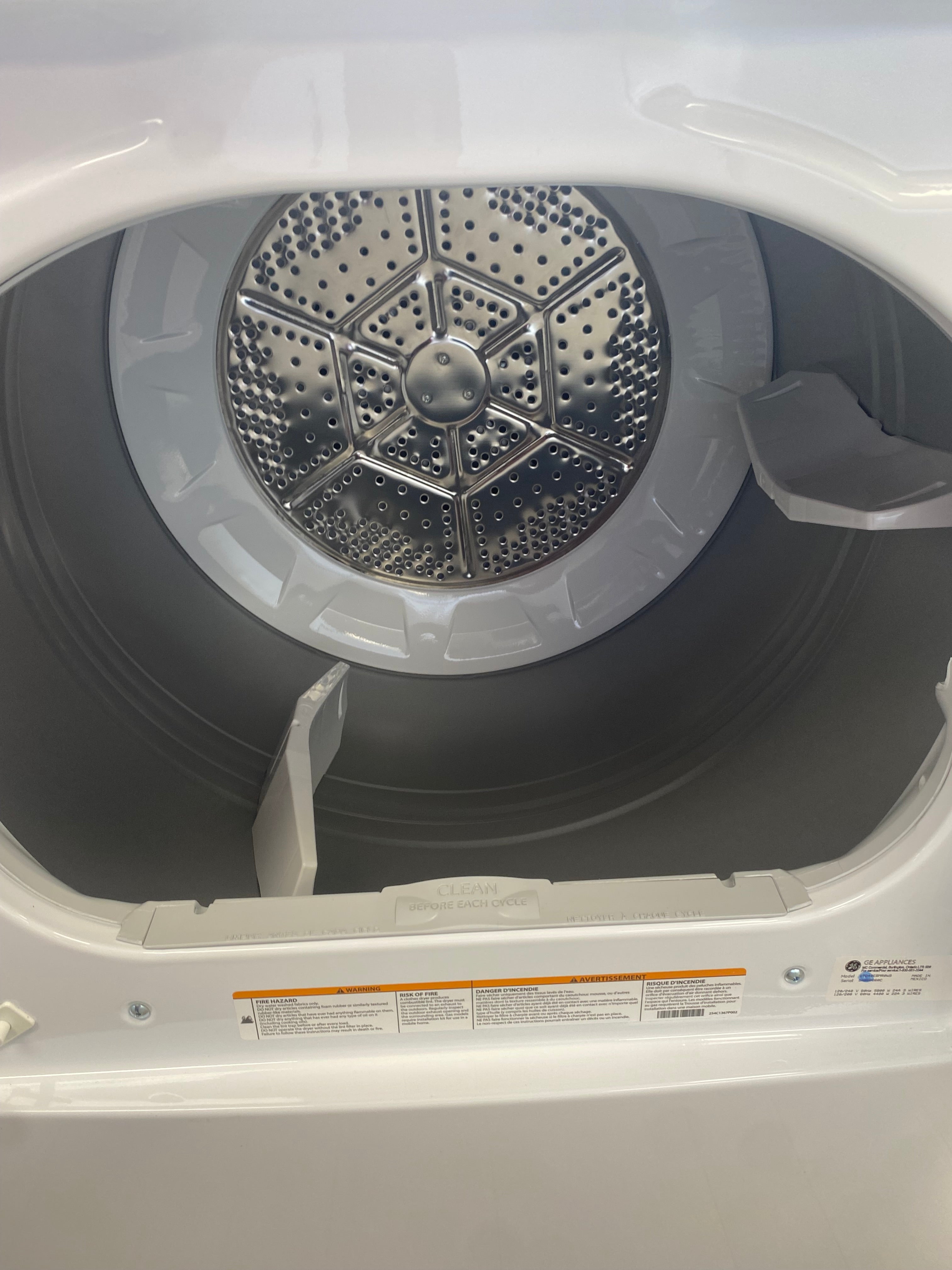 GE White Dryer " New Scratch And Dented"