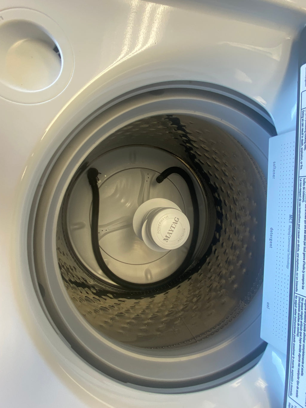 Maytag 27” top load washer, White, "Brand New"