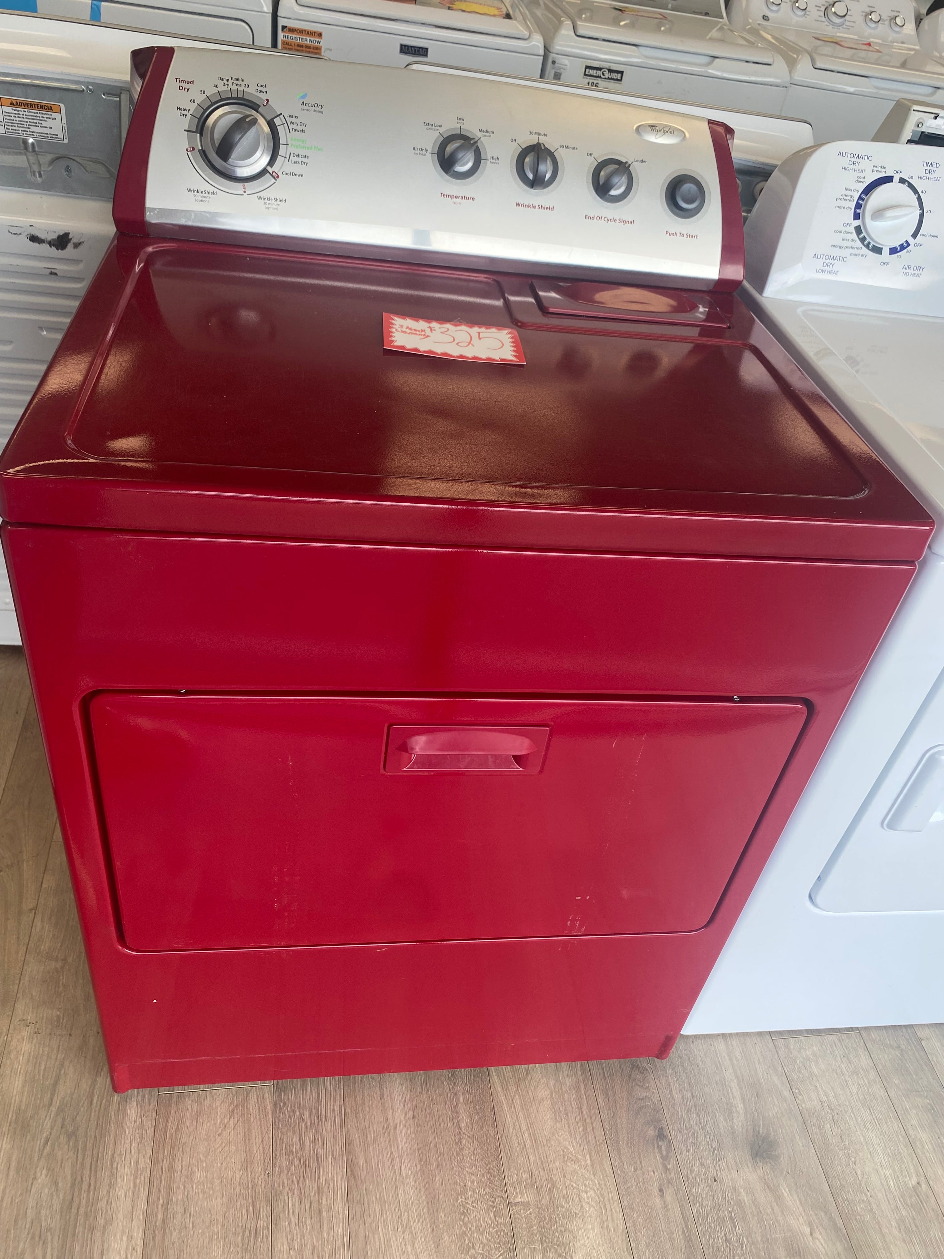 Whirlpool dryer "Refurbished" 27" Wide