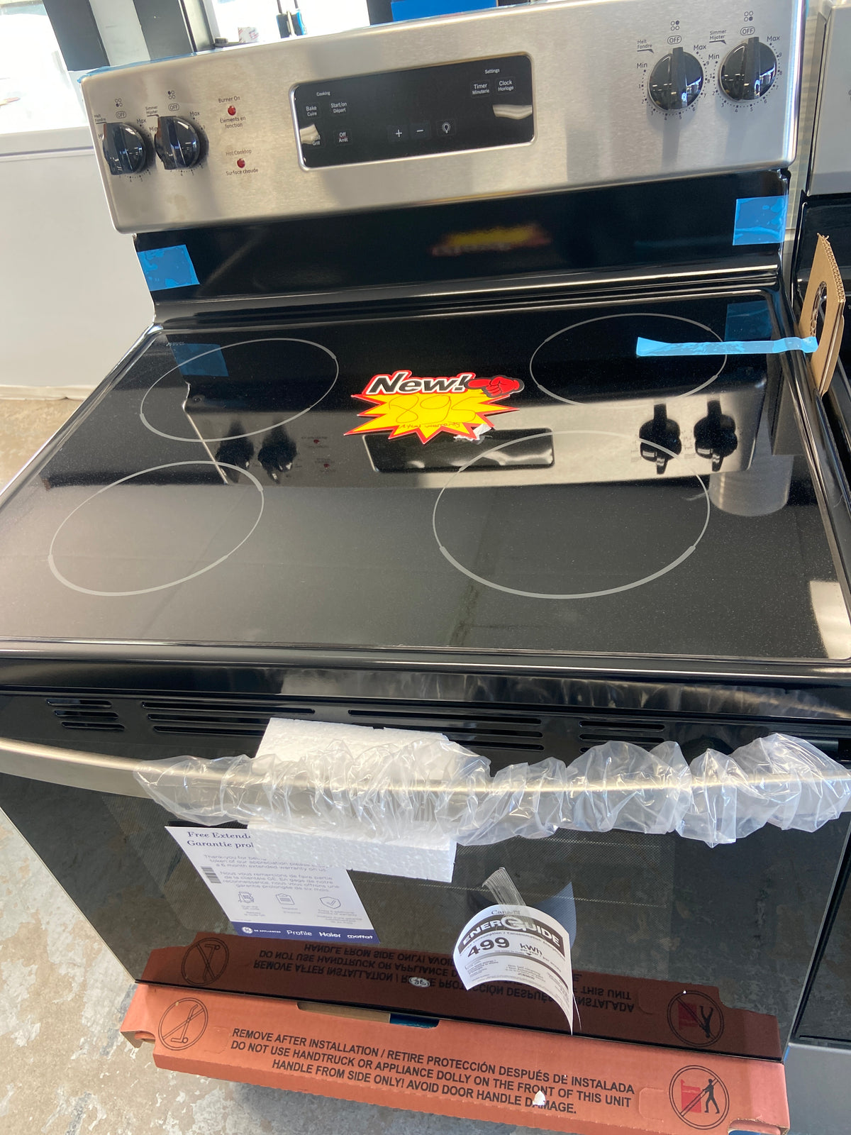 GE stainless Stove, JCBS630SV2SS, “Brand New”, 1 Year factory Warranty
