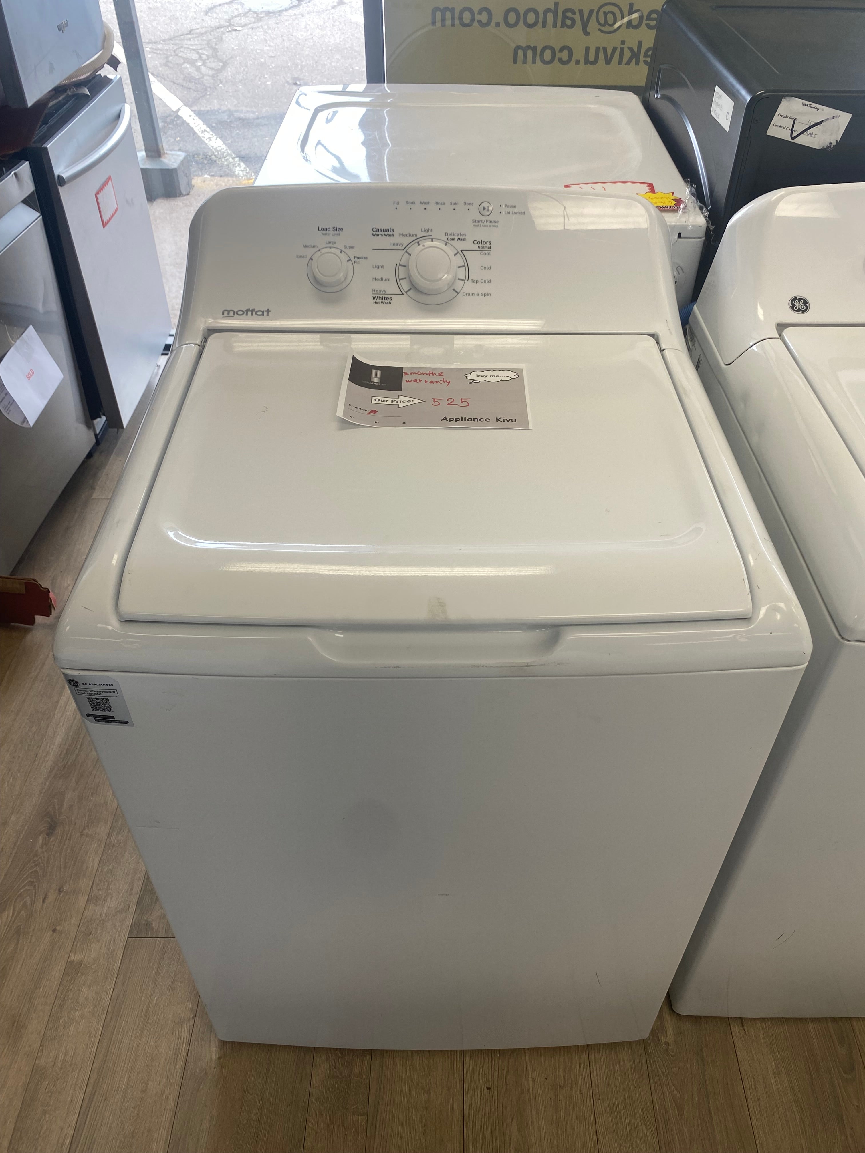 Moffat Top load Washer