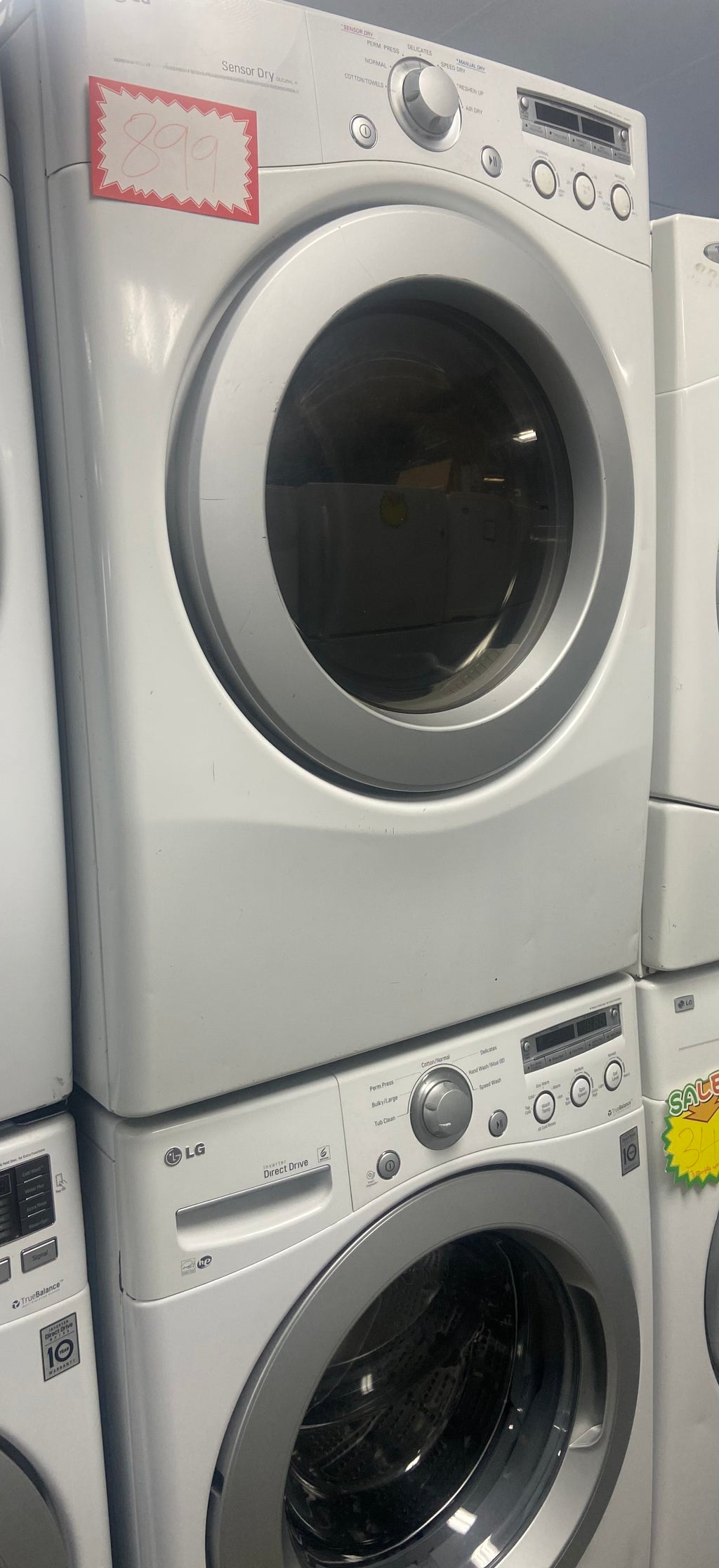 LG washer and dryer set, WM3050CW / DLE2050W,  “Refurbished”, 3Months Warranty