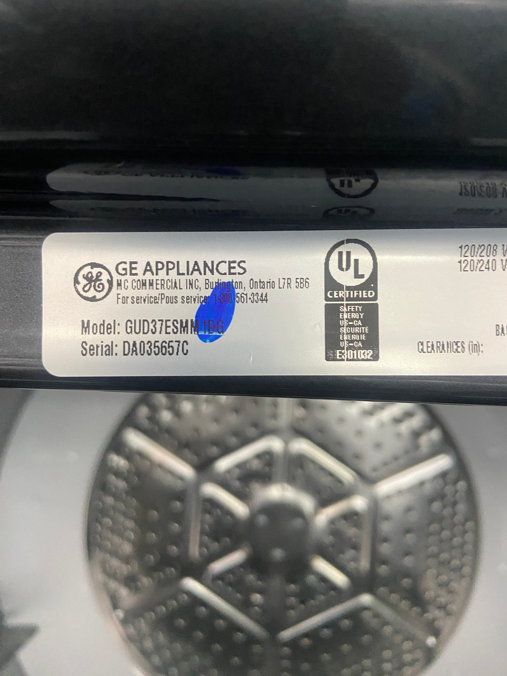 GE black laundry centre, GE GUD37ESMMDG,  “Brand New”, 6 Months Warranty