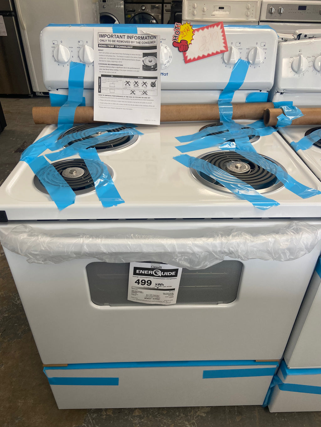 Moffat 30" Electric Freestanding Coil Top Range White - MCBS523DN4WW