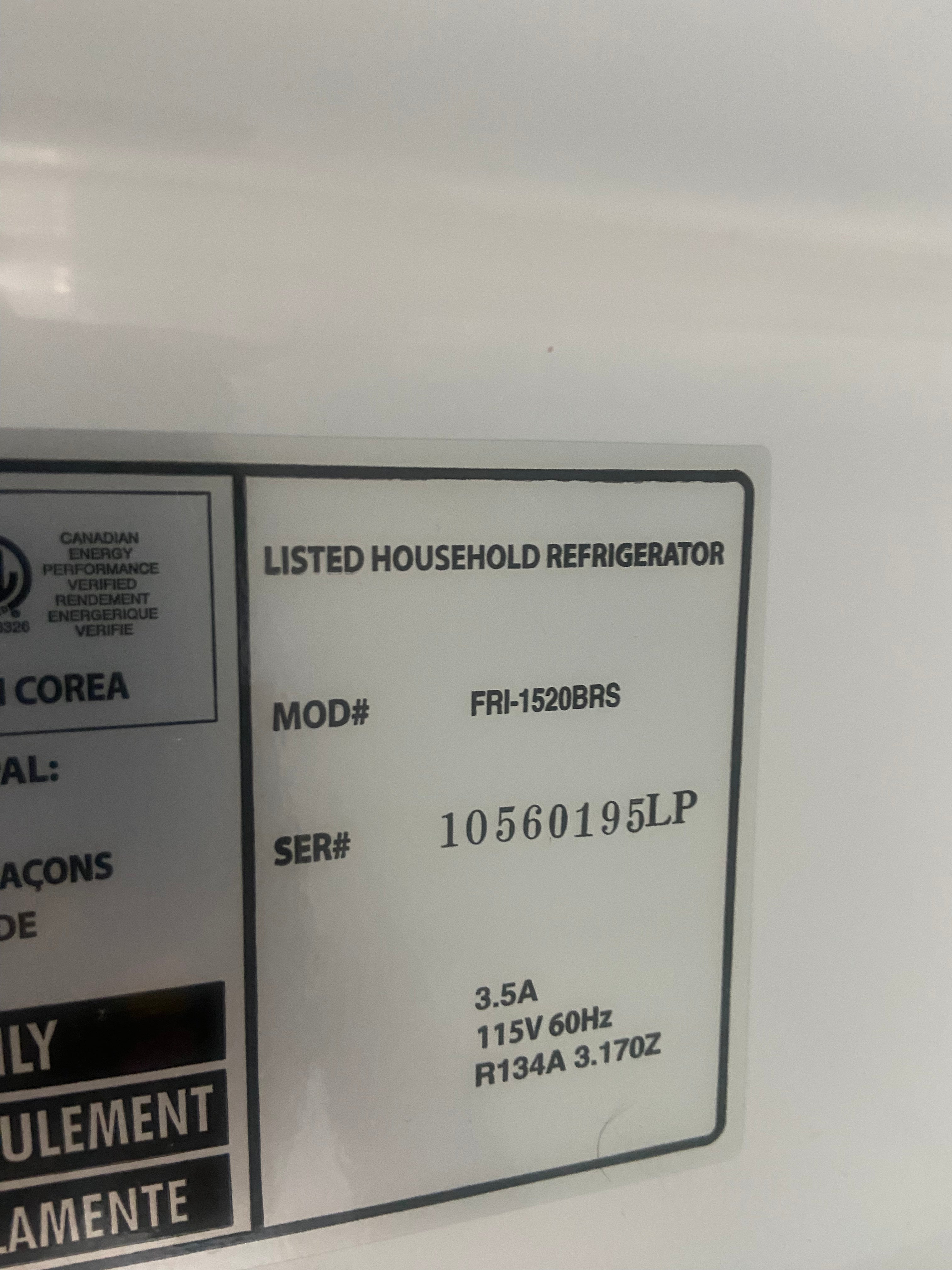 Daewoo Stainless 28” fridge “Refurbished”
