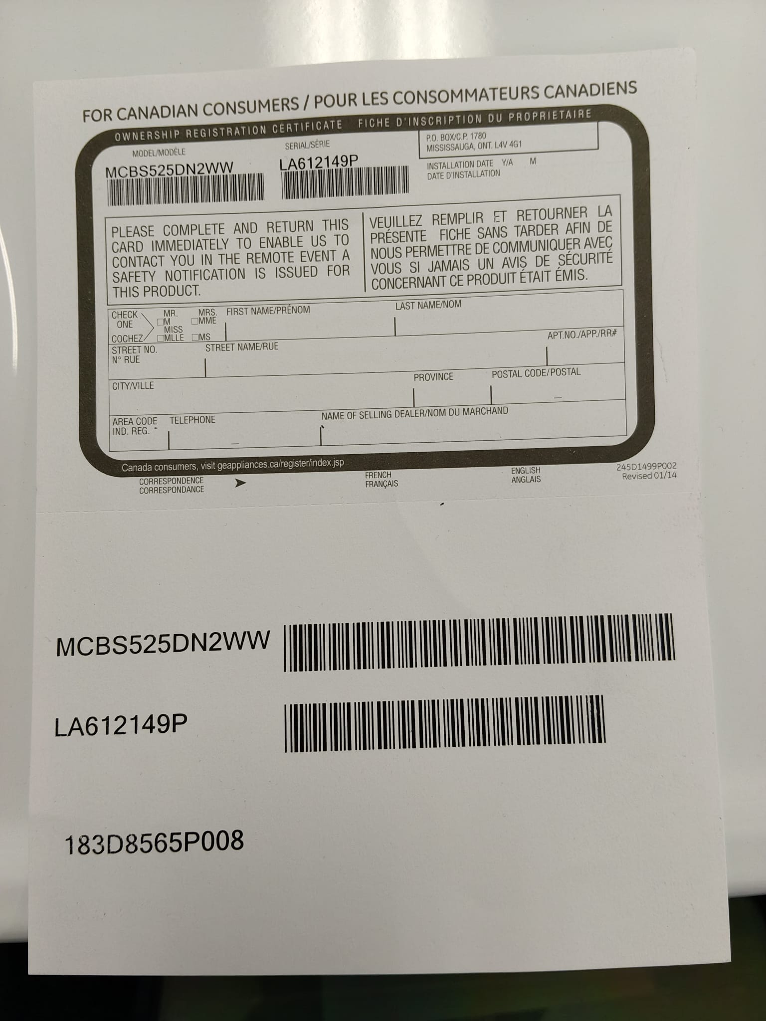 GE 24" Electric Freestanding Coil Top Range White - MCBS525DN2WW
